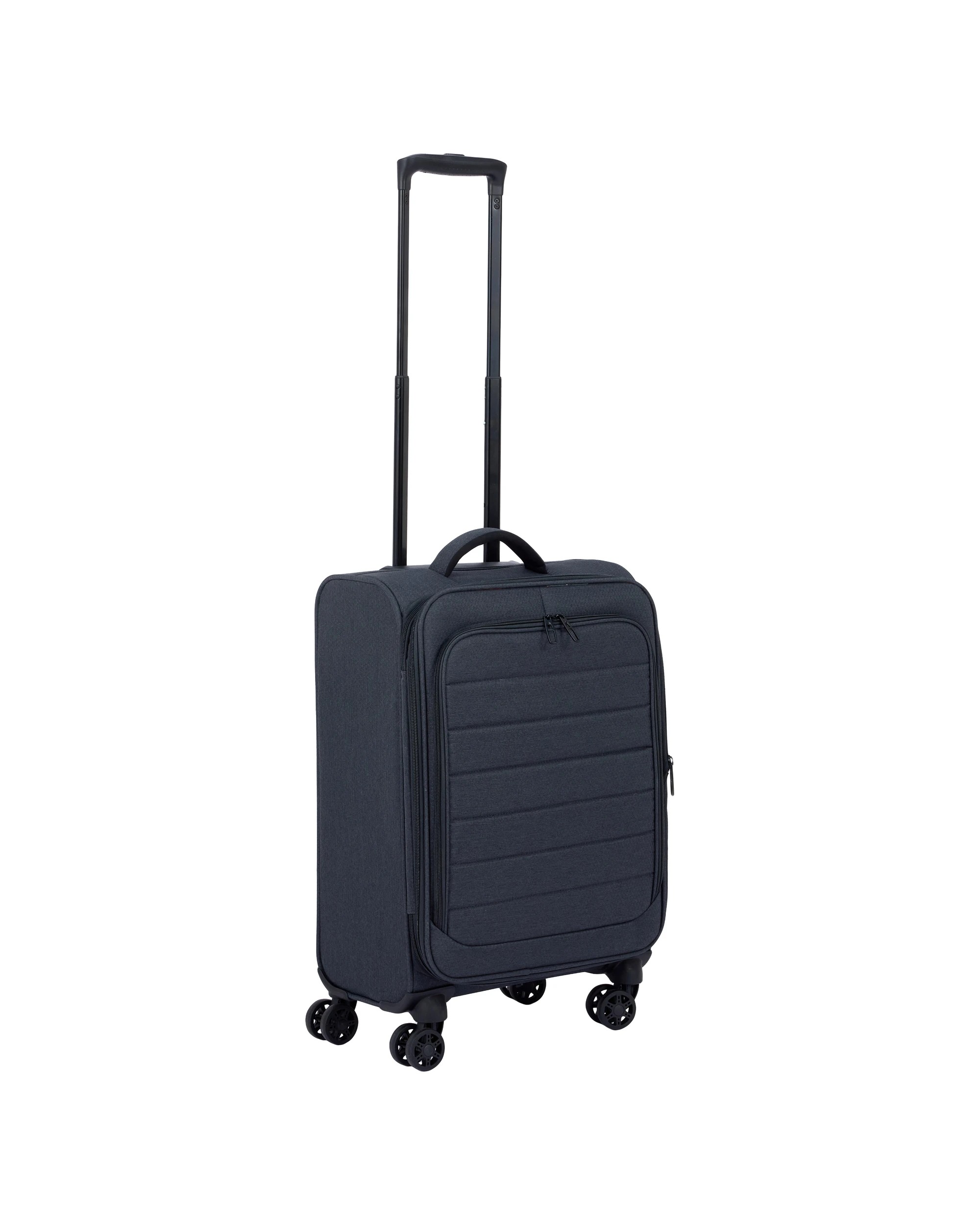 1 49.5cm 8 Wheels Lightweight Quilted Soft Case - Charcoal, 1 of 8