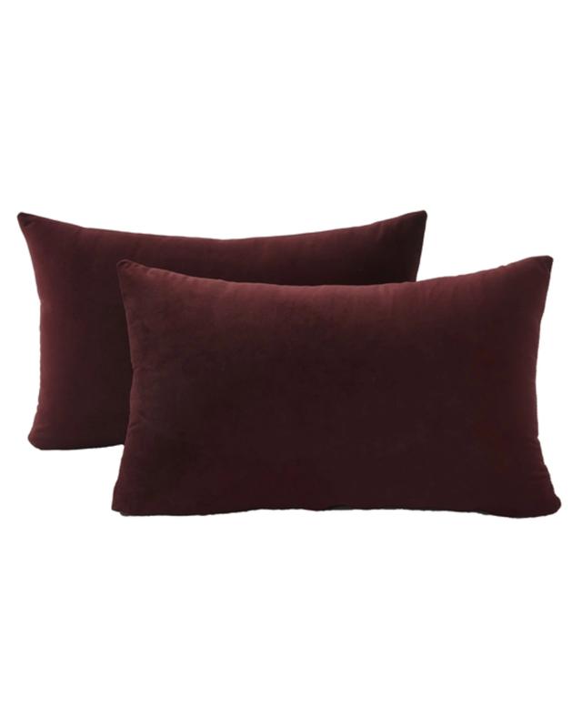 Gioia Casa 2-Pack Velvet Cushion Covers 30x50cm - Burg