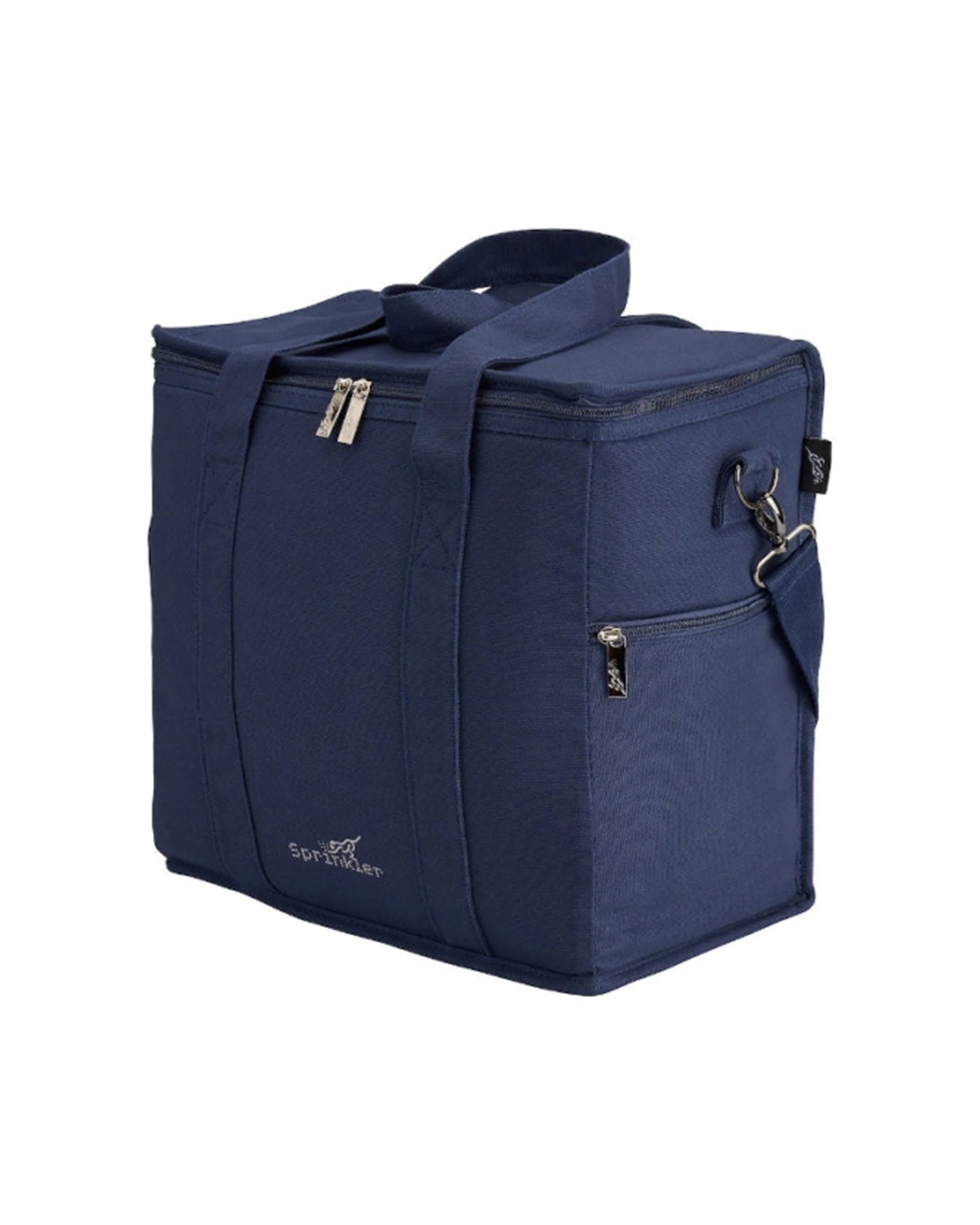 1 Sprinkler Fergus Insulated Canvas Lunch Bag Practical Design Navy - Blue, 1 of 3