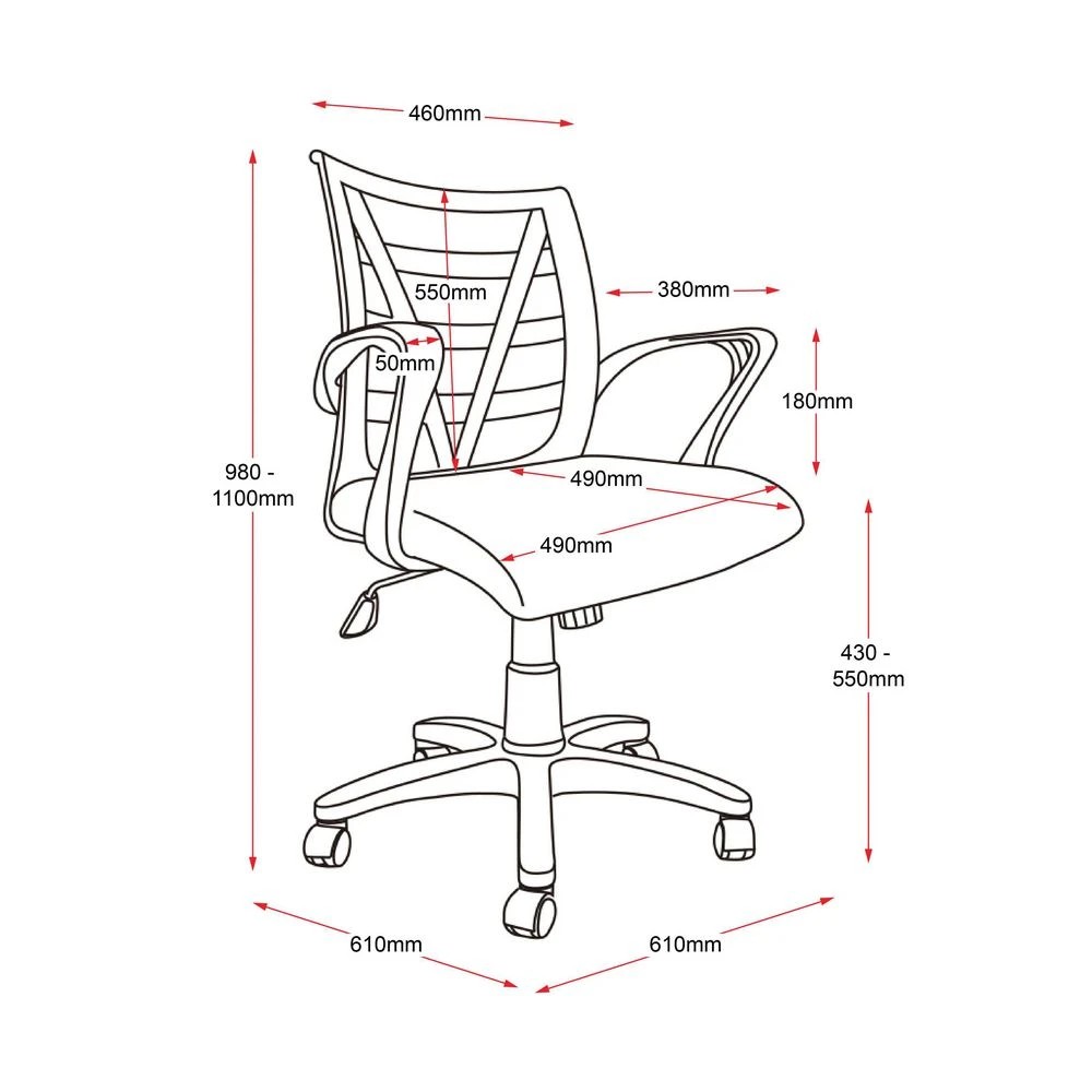 2 Rapidline Vienna Chair Silver Ergonomic Chairs and Desk Chairs, 2 of 2