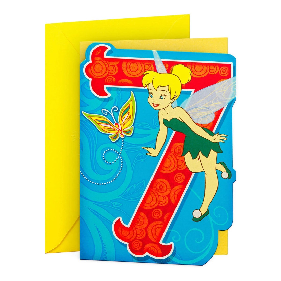 1 Hallmark Disney Tinkerbell 7th Birthday Card, 1 of 3