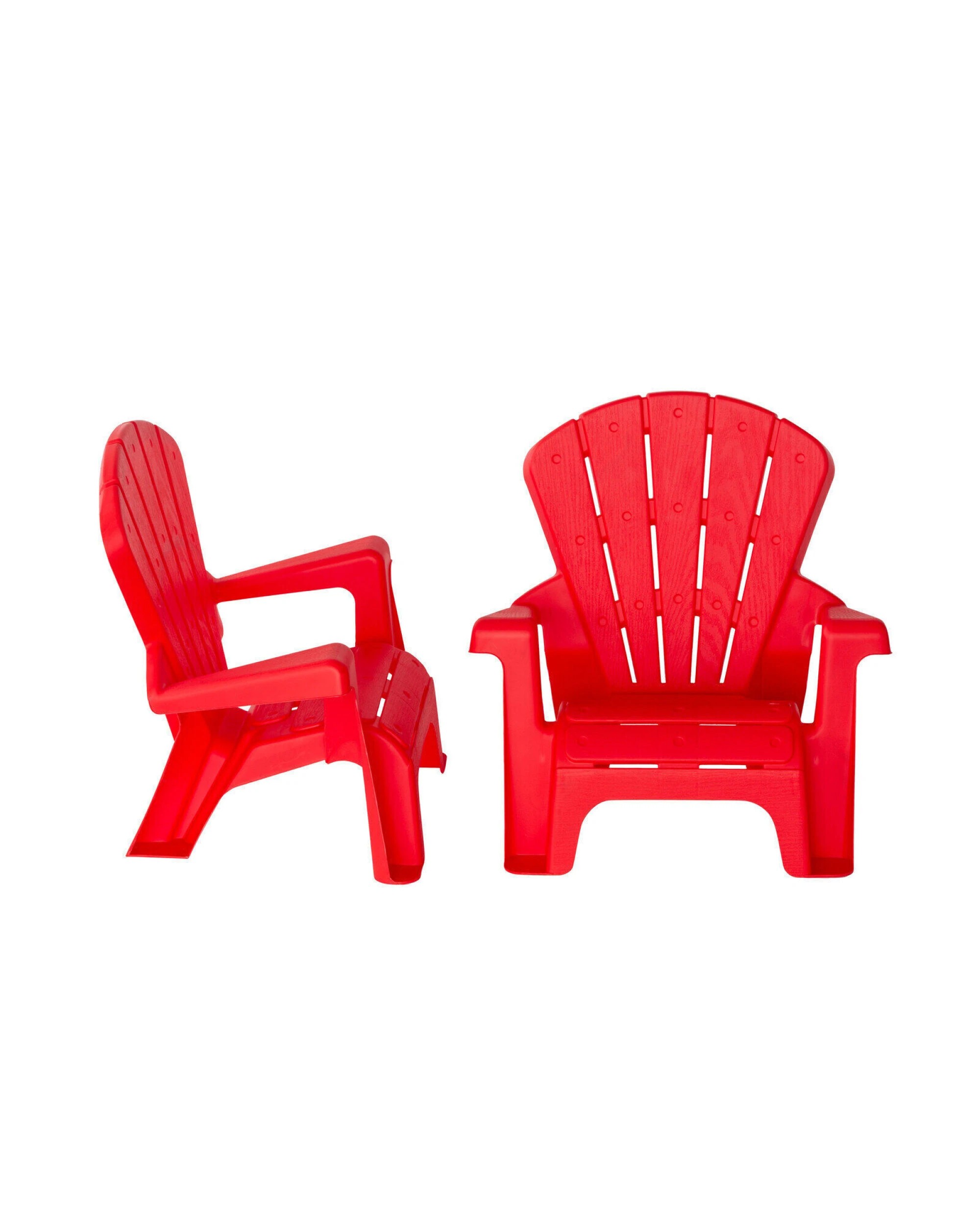 4 Hacienda Kids Durable Table and Two Child-sized Chairs Set - Red, 4 of 5