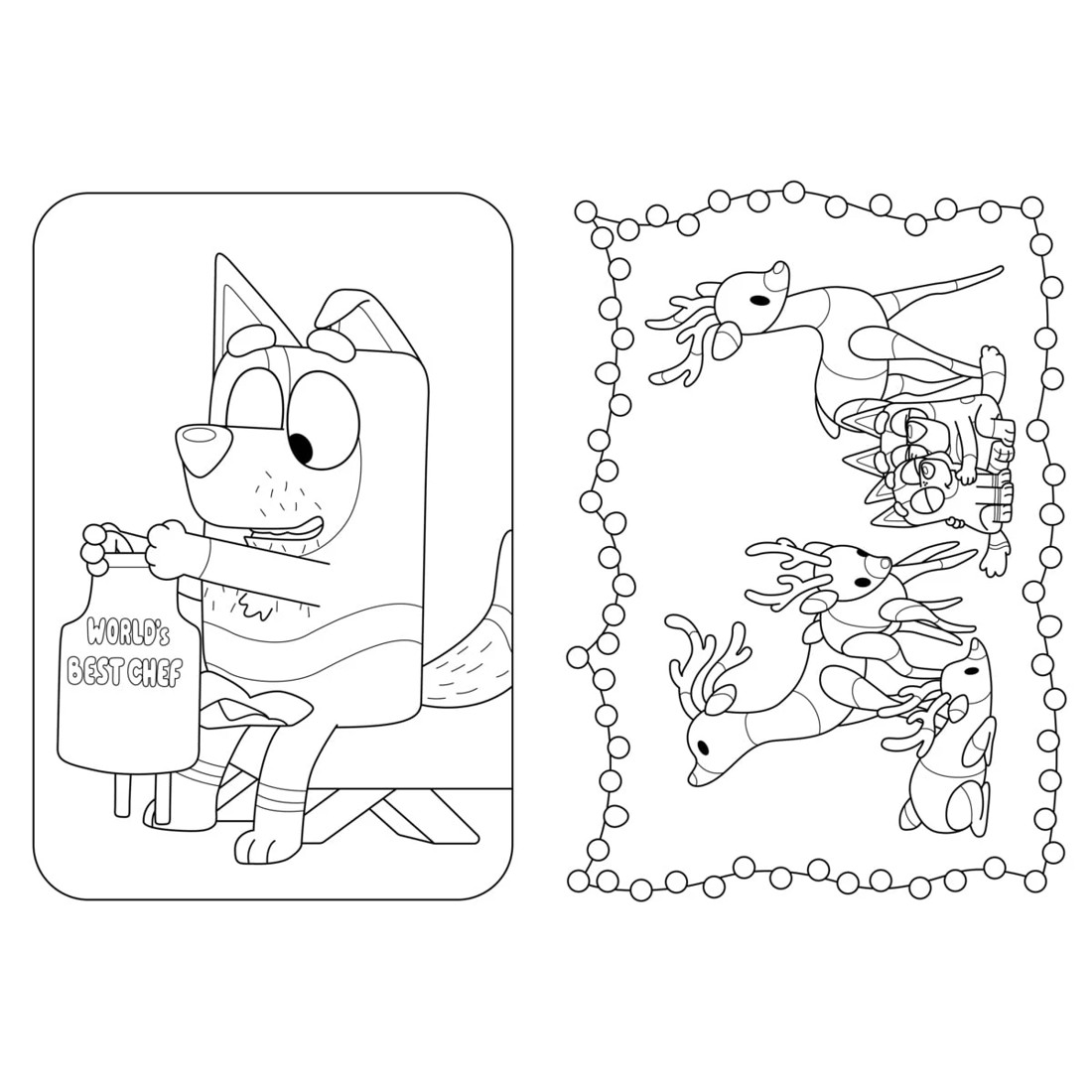 3 Bluey Merry Christmas: A Colouring Book, 3 of 3