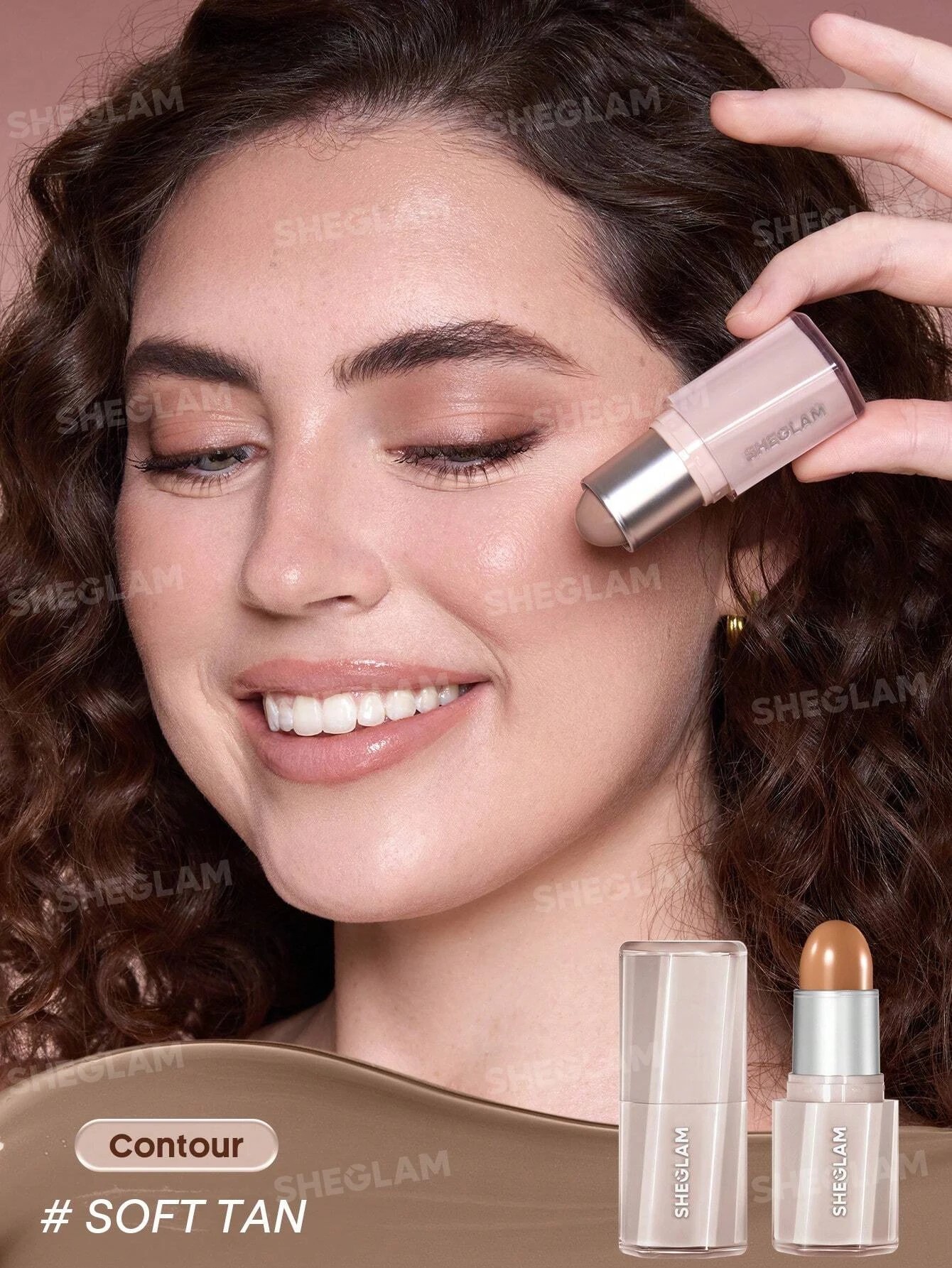 2 SHEGLAM Buttery Buff Contour & Bronzer Stick - Soft Tan, 2 of 7