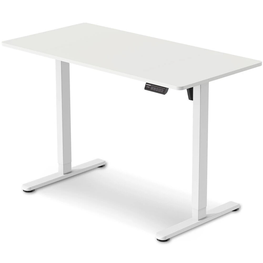1 Fortia Single Motor Height-Adjustable Desk - White, 1 of 1