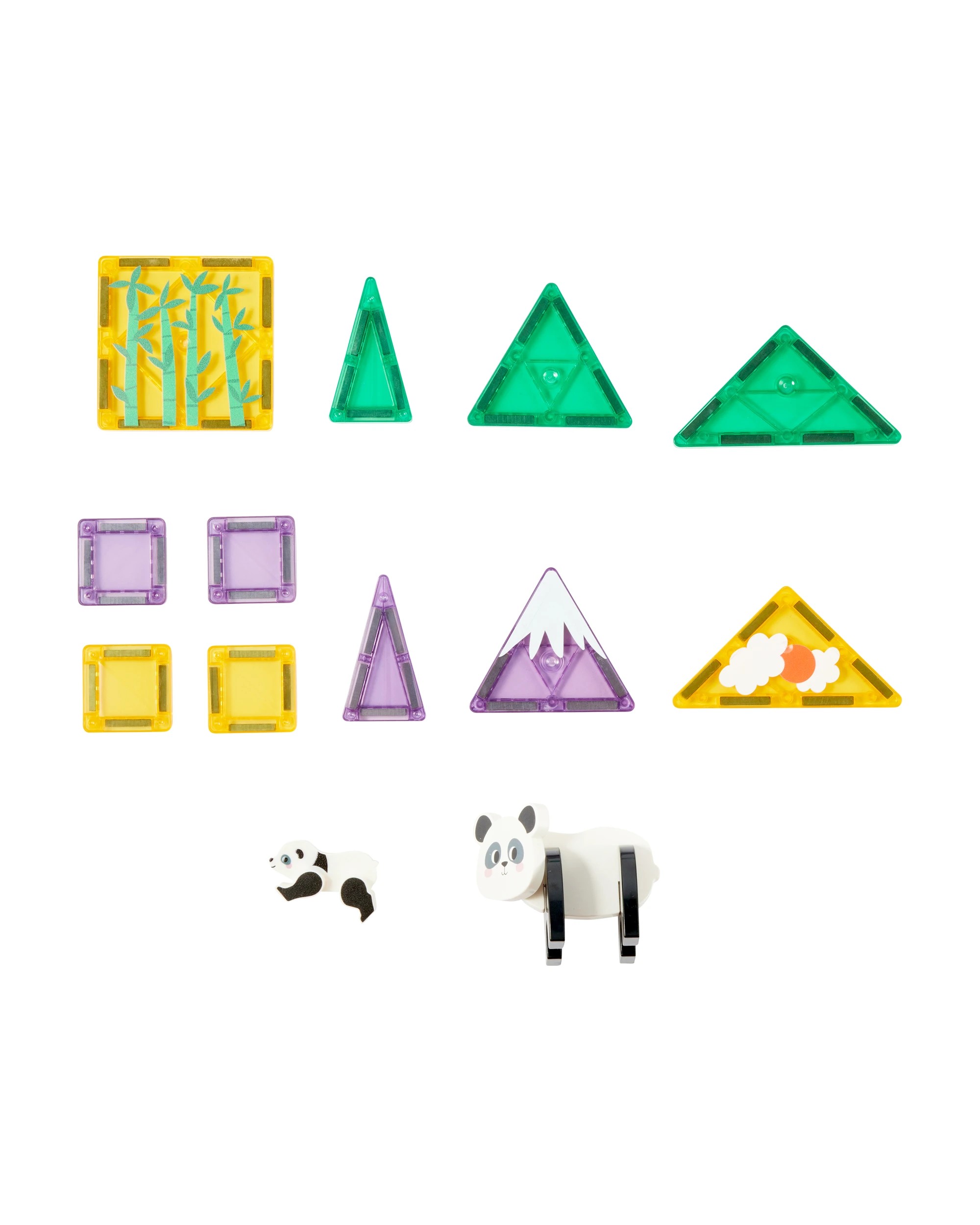 8 13 Piece Panda Magnetic Tiles, 8 of 9