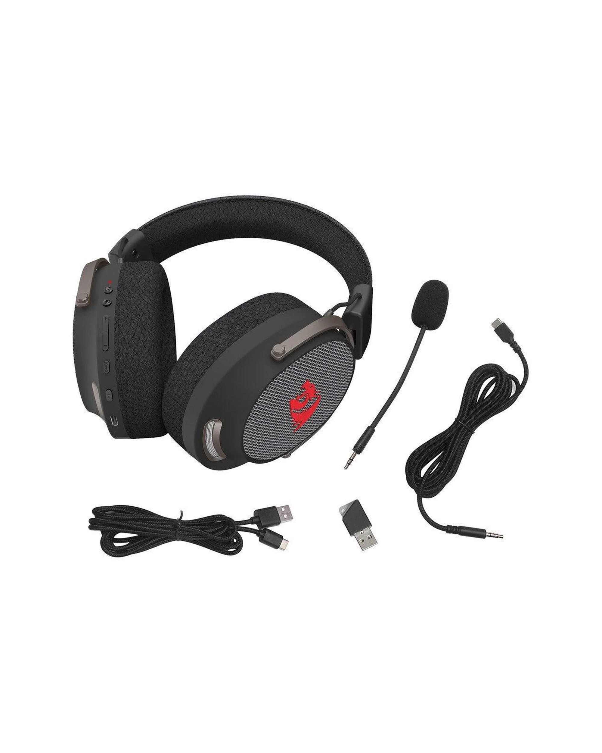 7 Redragon H858 Arrow Over Ear 7.1 Surround Multi Mode Gaming Headset - Black, 7 of 8