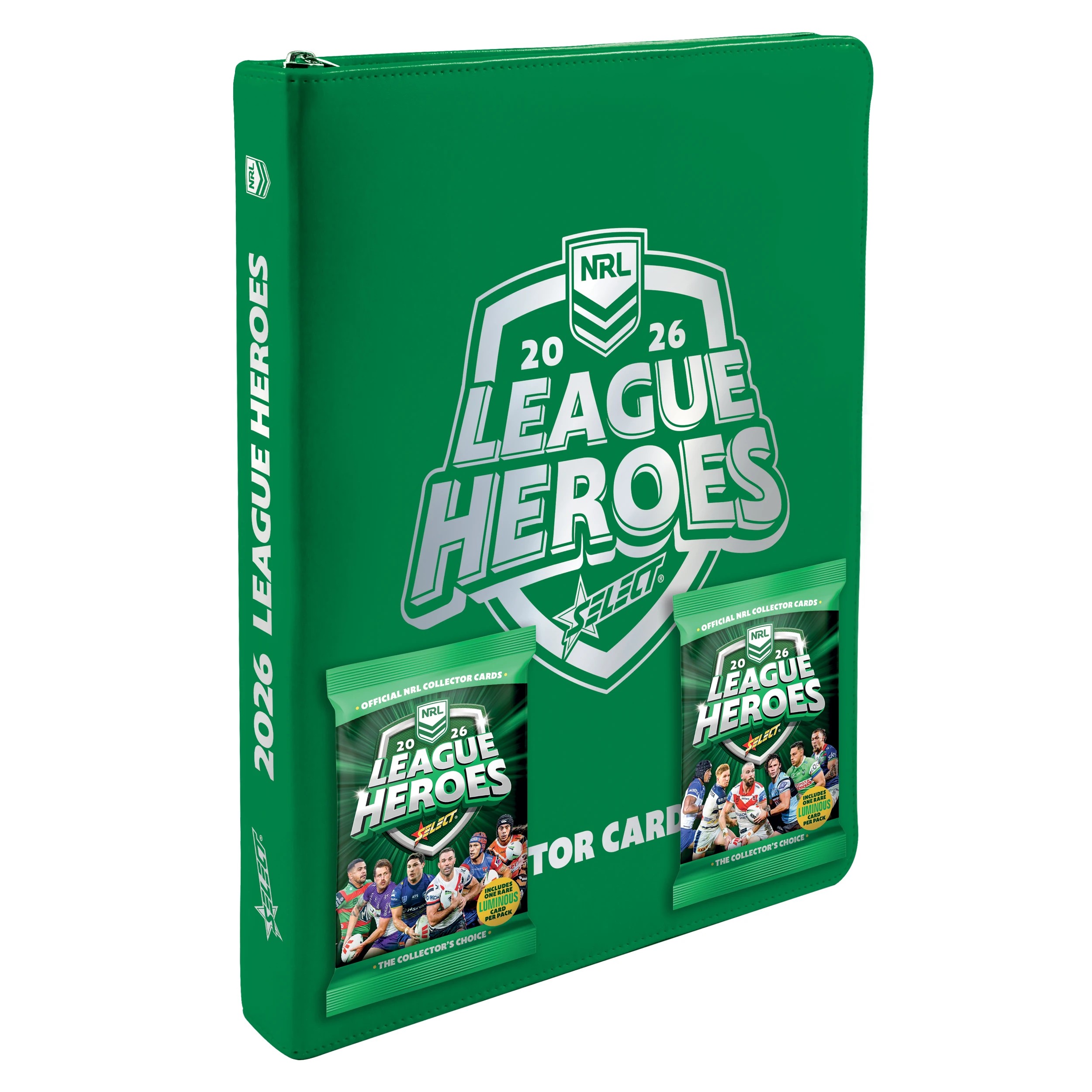 1 2 Pack 2026 NRL League Heroes Card Album, 1 of 3