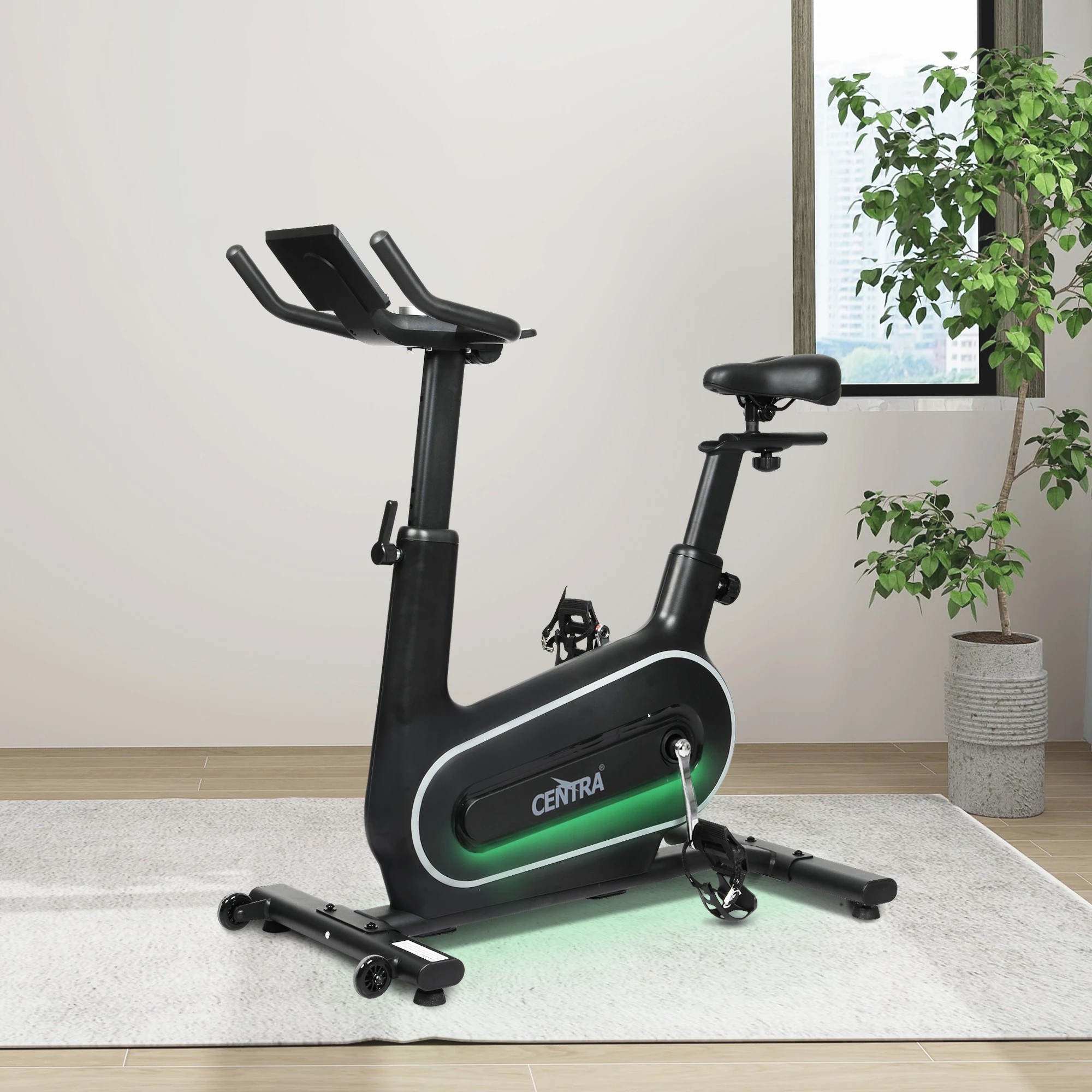 8 Centra Spin Exercise Bike Fully Adjust Silent Cycling 48 Resistant Light Strip, 8 of 9