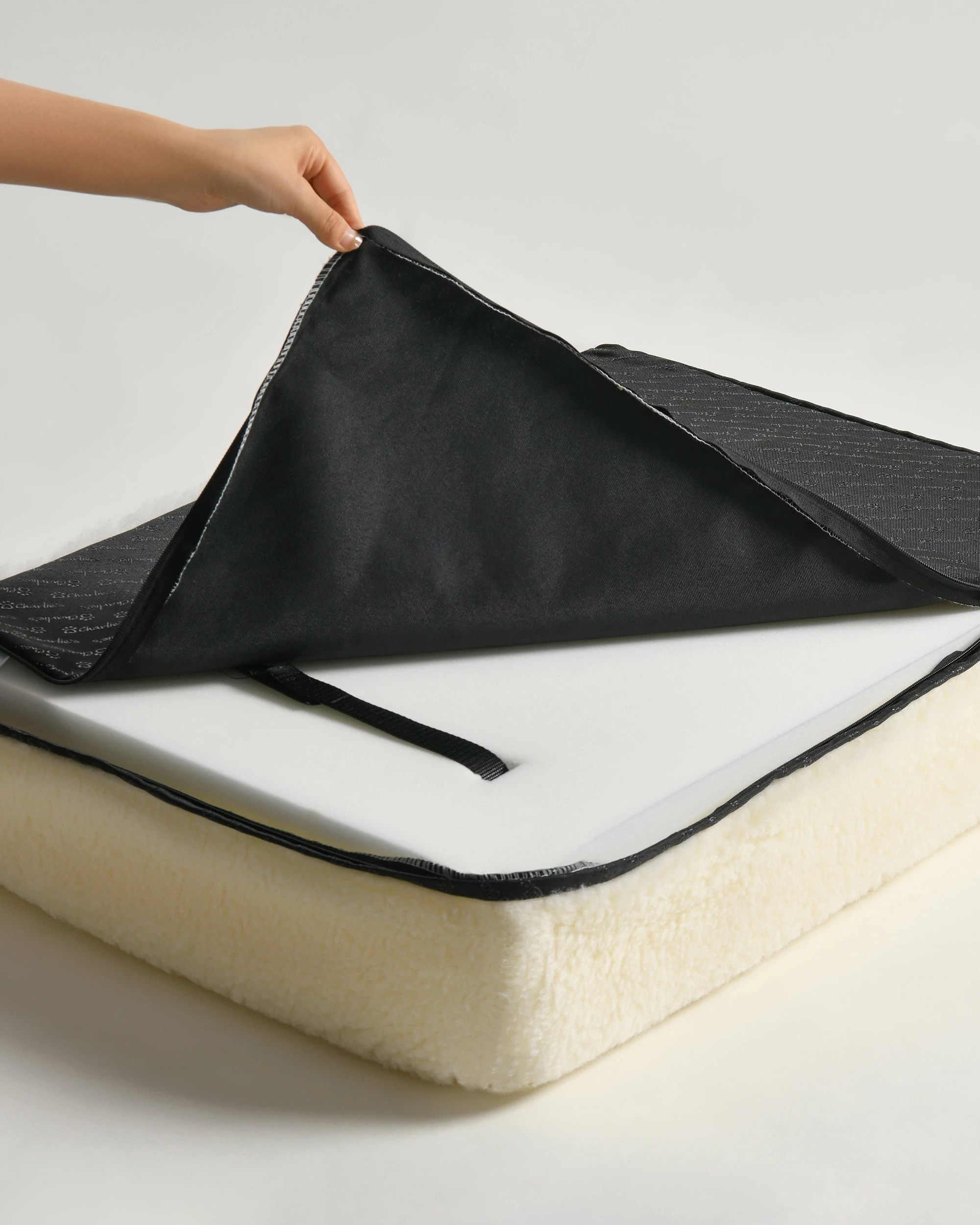 7 Charlie's Dolly Australian Wool Orthopedic Dog Bed 100x65cm Medium - Natural, 7 of 10