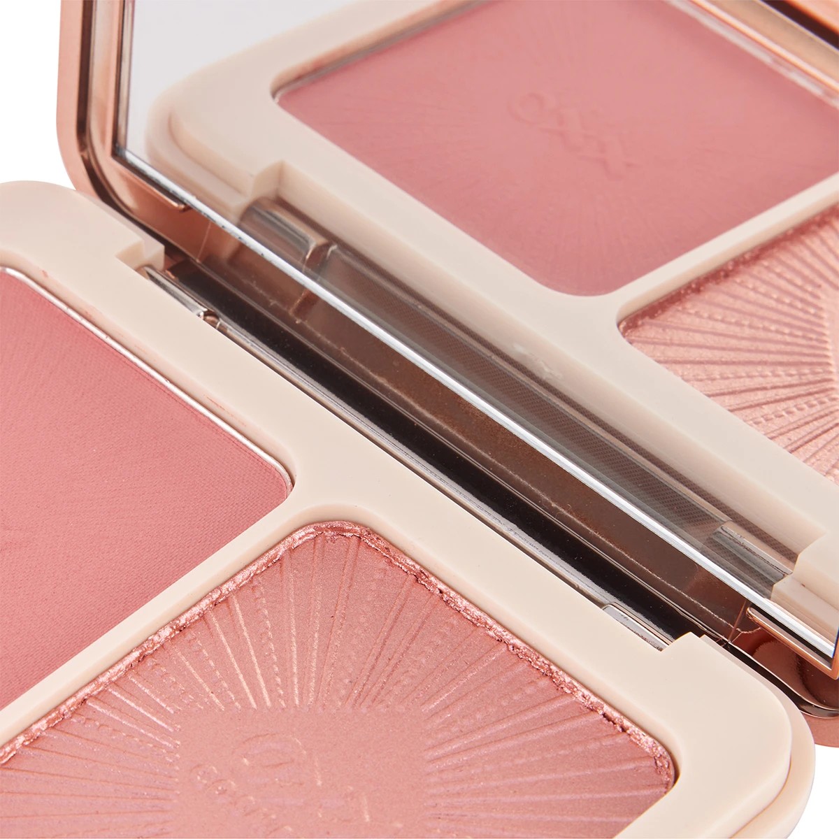 3 OXX Cosmetics Sparkling Rose Blush and Highlighter Duo Set - Silk Rose, 3 of 6