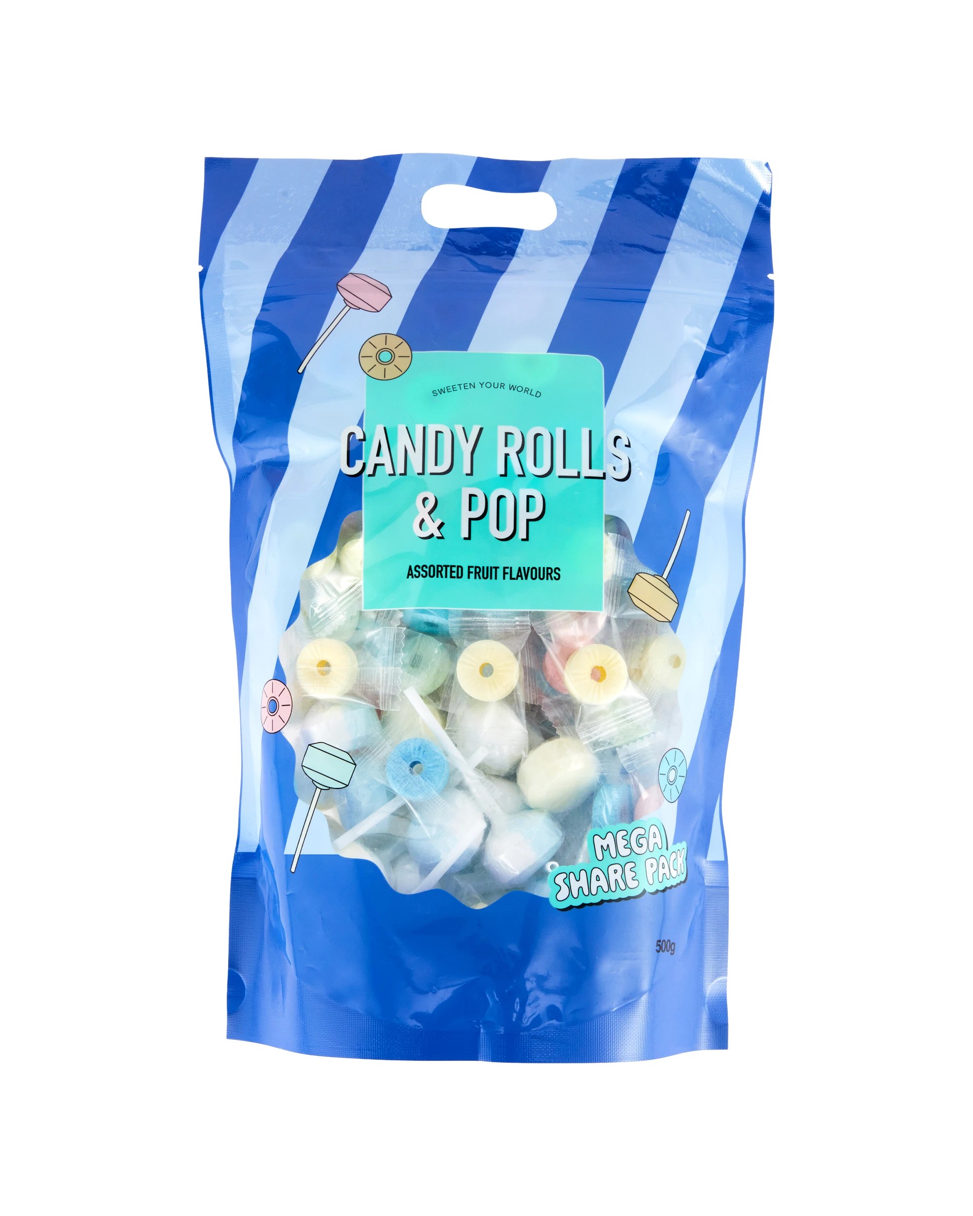 1 Candy Rolls and Pop 500g, 1 of 4