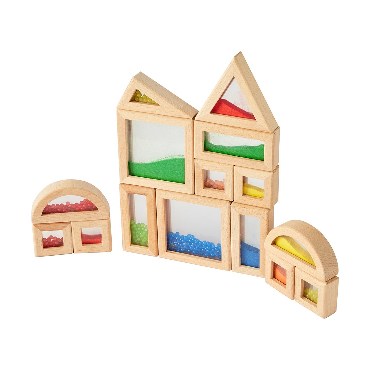 3 15 Piece Sensory Sand and Bead Colour Blocks Set, 3 of 10