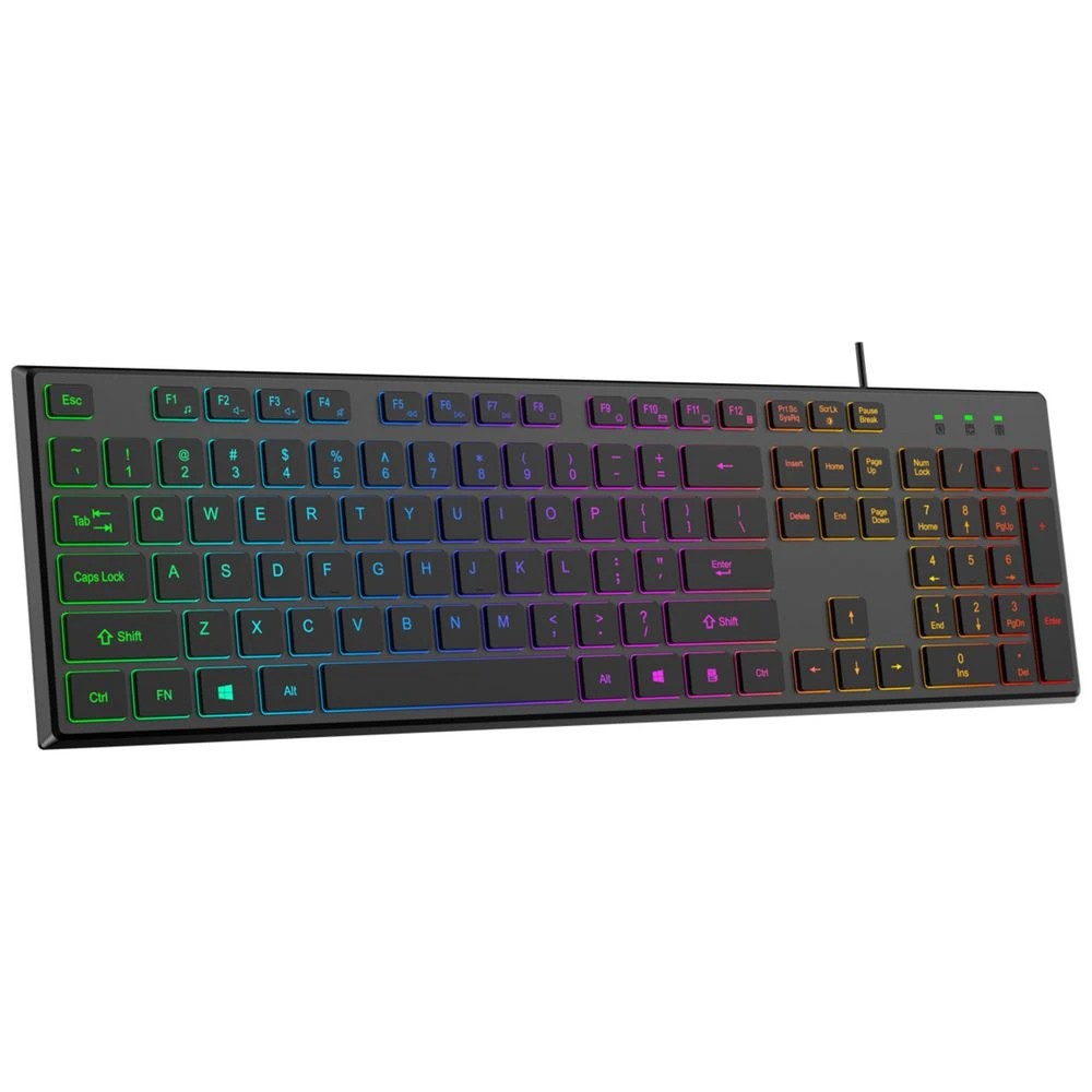 3 Qudo Silent RGB Wired Keyboard, 3 of 7