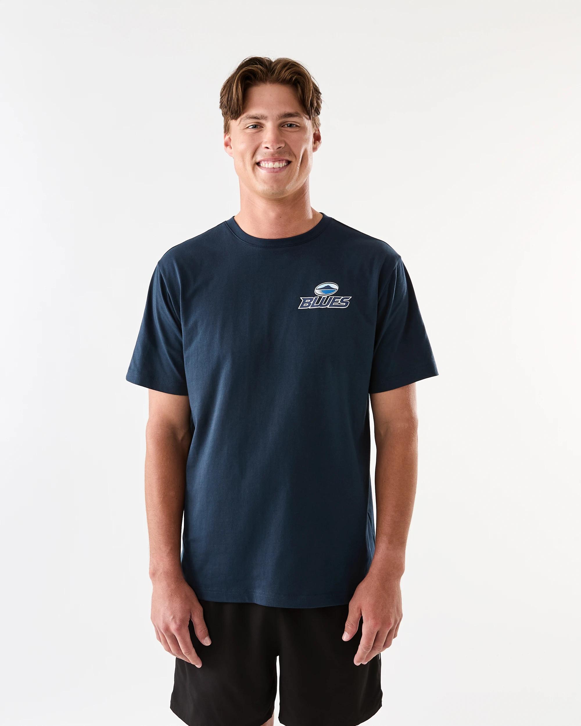 1 Official Super Rugby Adult Jersey T-shirt Blues, 1 of 8