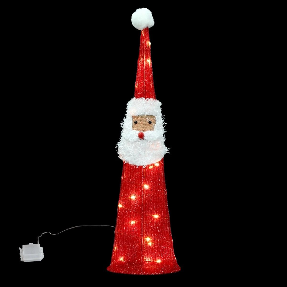 7 AUSWAY Christmas Lights Decorations Santa Claus Face 30 LED Strip Home, 7 of 7