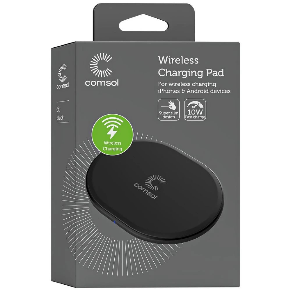 3 Comsol 10W Wireless Charge Pad Black, 3 of 4