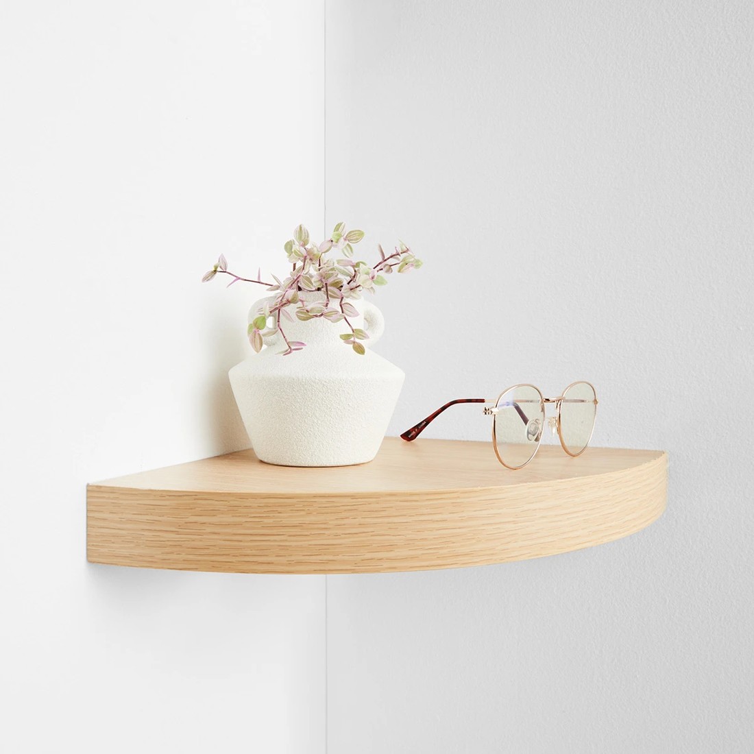 1 Corner Shelf - Oak Look, 1 of 7