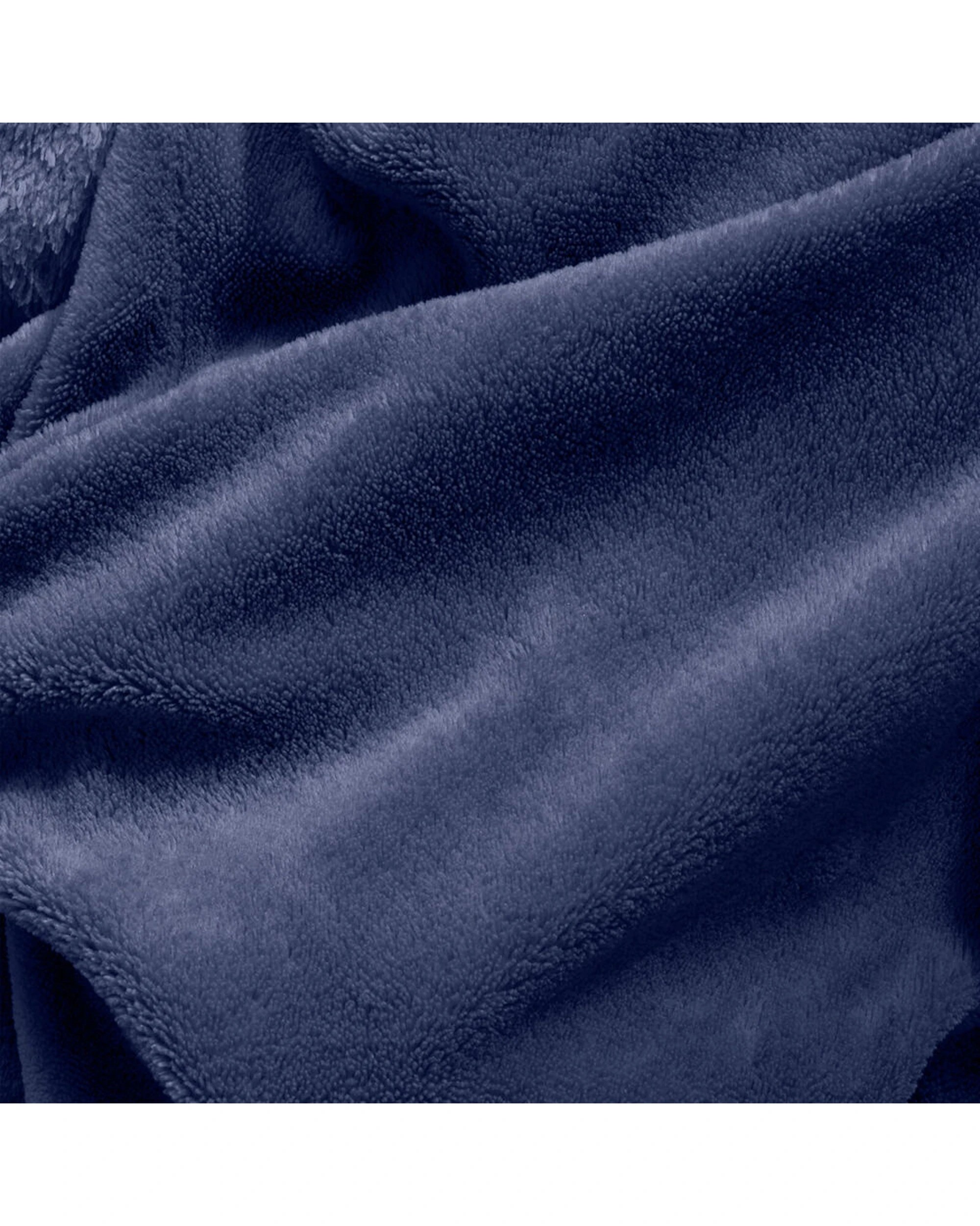 4 Royal Comfort Reversible Fleece Winter Snug Hoodie Soft Double-Layered - Blue, 4 of 6