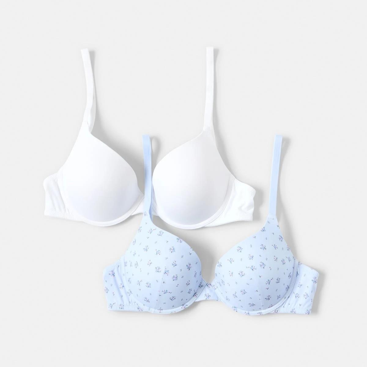 1 2 Pack T-shirt Bra Cot Dtsy H, 1 of 9