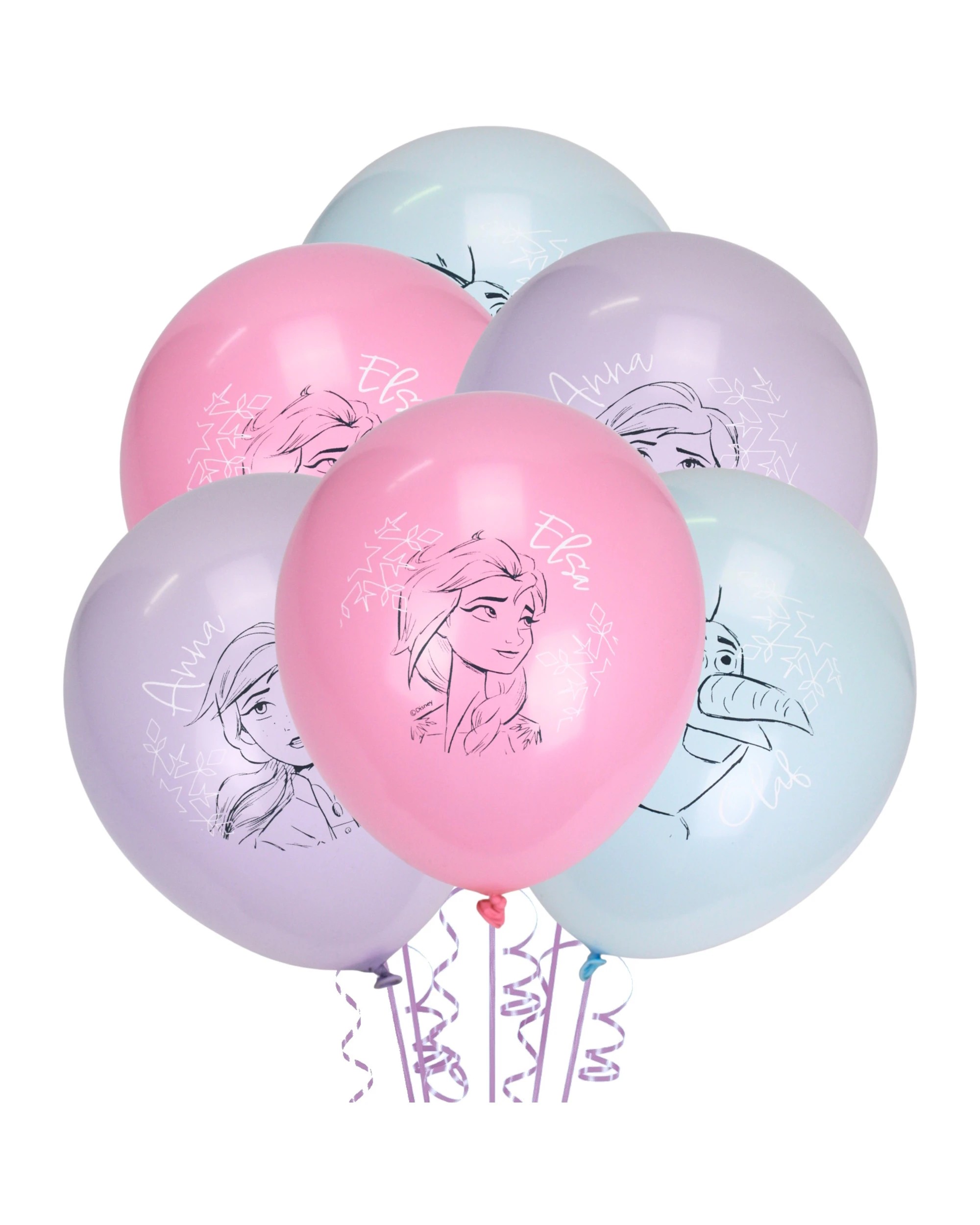 1 Anagram Frozen 2 Latex Balloons Pack of 6 - Multi, 1 of 3