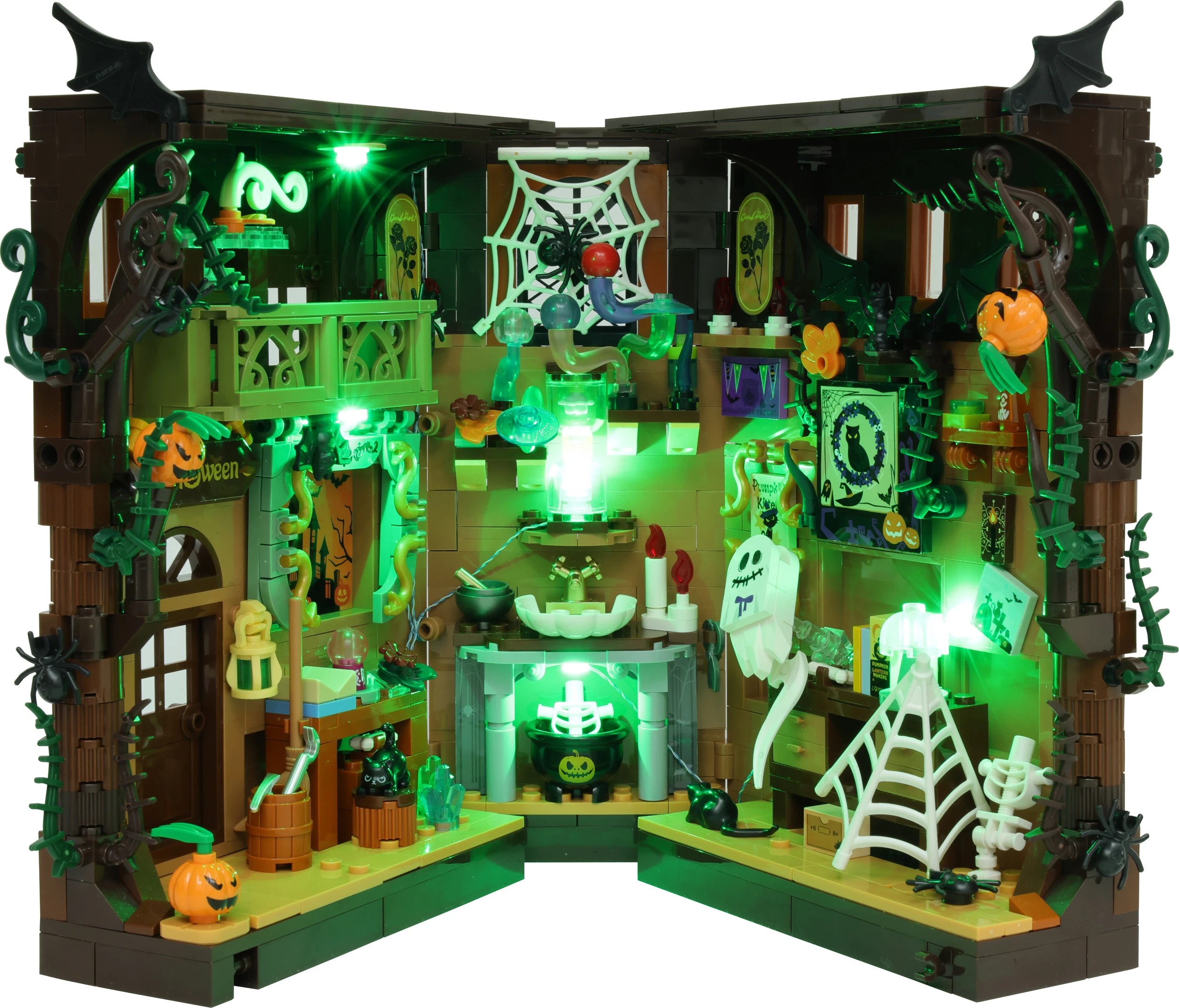 2 745 Piece Light Up Haunted Book Nook, 2 of 10