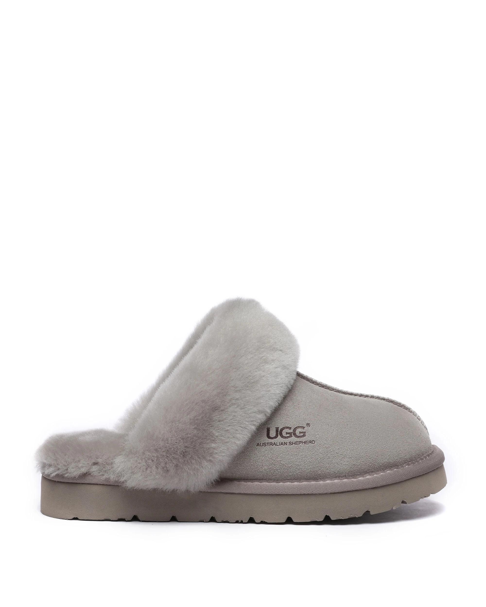 1 Australian Shepherd UGG Womens Muffin Slipper Special GOAT GREY, 1 of 5