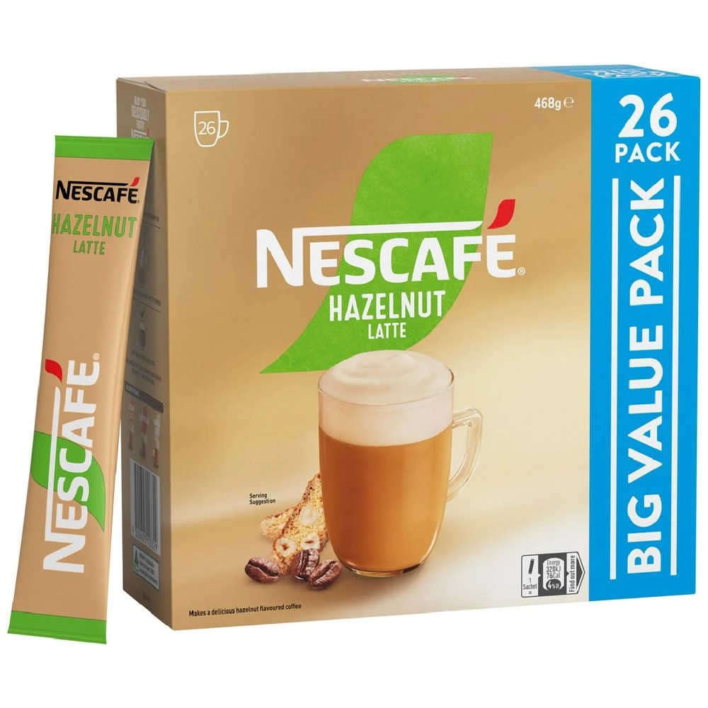6 Nescafe Hazelnut Sachets 26 Pack, 6 of 10