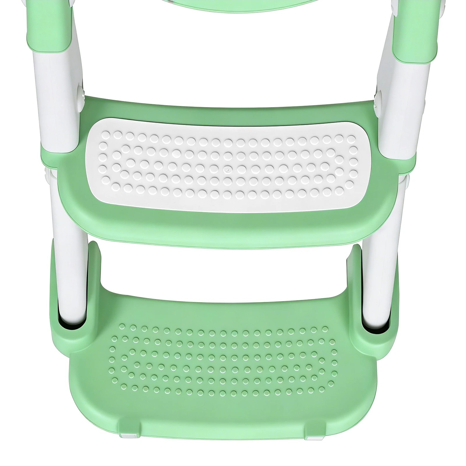 10 Advwin Foldable 2-in-1 Toddler Potty Training Seat with Stool Ladder Height Adjustable Toilet Training Seat - Green, 10 of 10