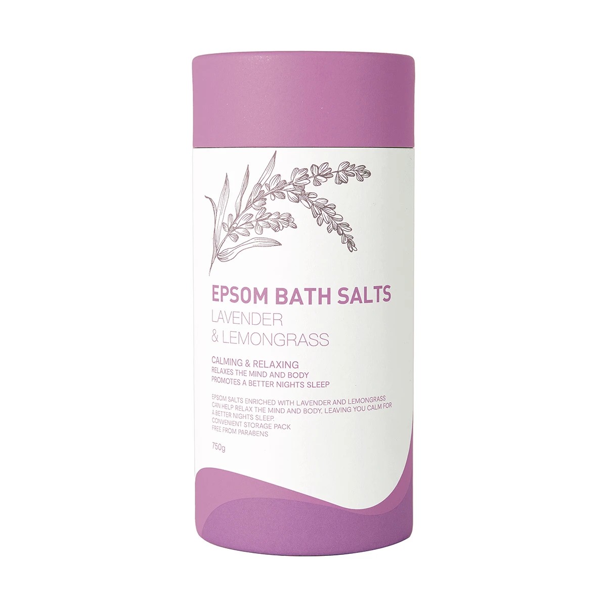 1 Epsom Bath Salts 750g - Lavender and Lemongrass, 1 of 5