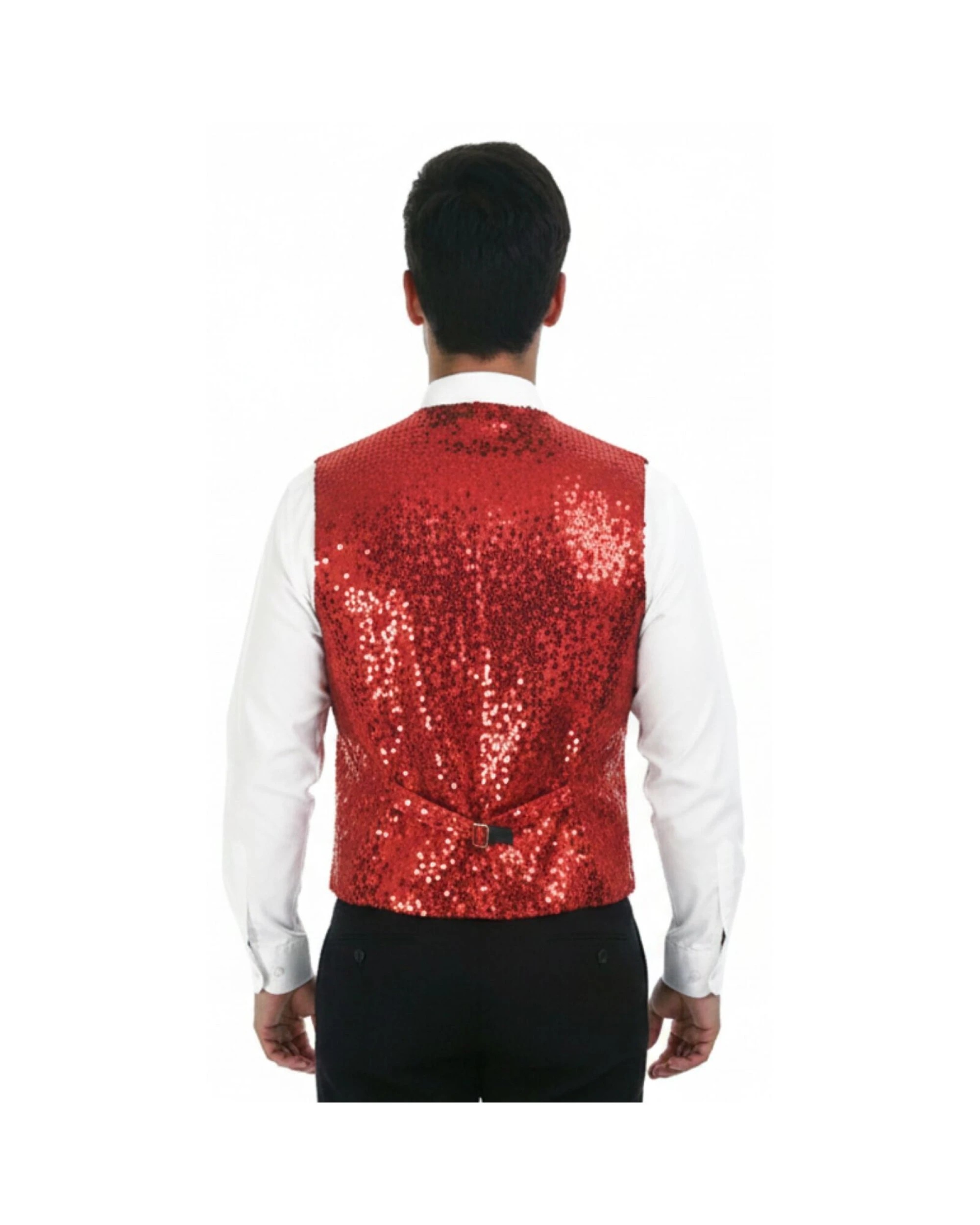 4 Men's Sequin Waistcoat Dance Costume, 4 of 4
