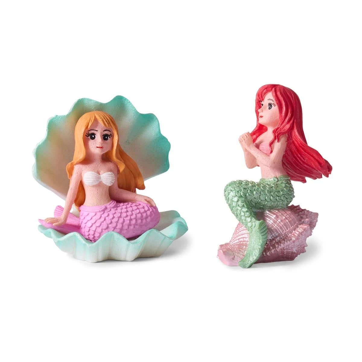 2 2 Pack Aquarium Mermaid Ornaments, 2 of 10