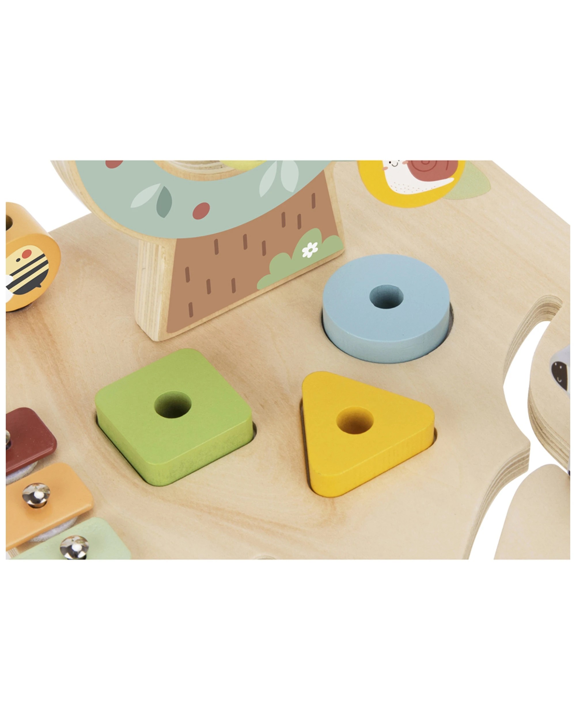 2 Tooky Toy Wooden My Forest Friends Activity Table Play Set Kids Children 2y Plus - Natural, 2 of 4