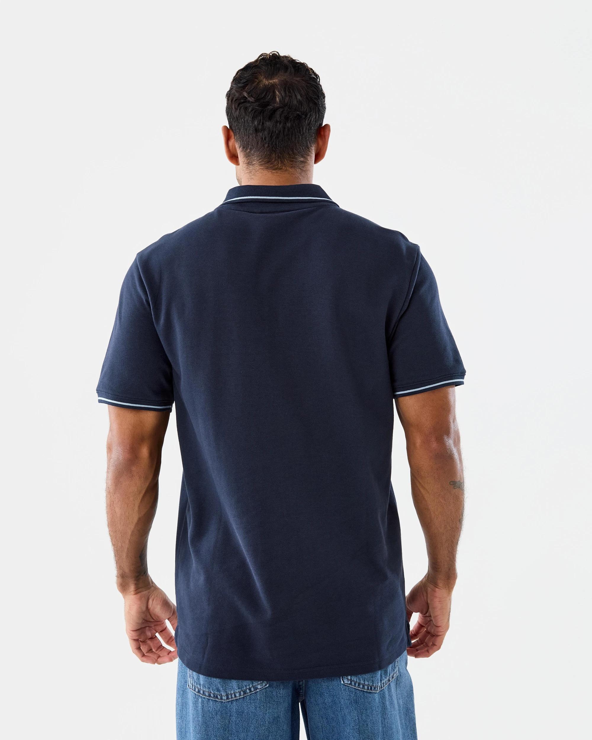 3 Pique Polo Shirt Sky Cptn, 3 of 8