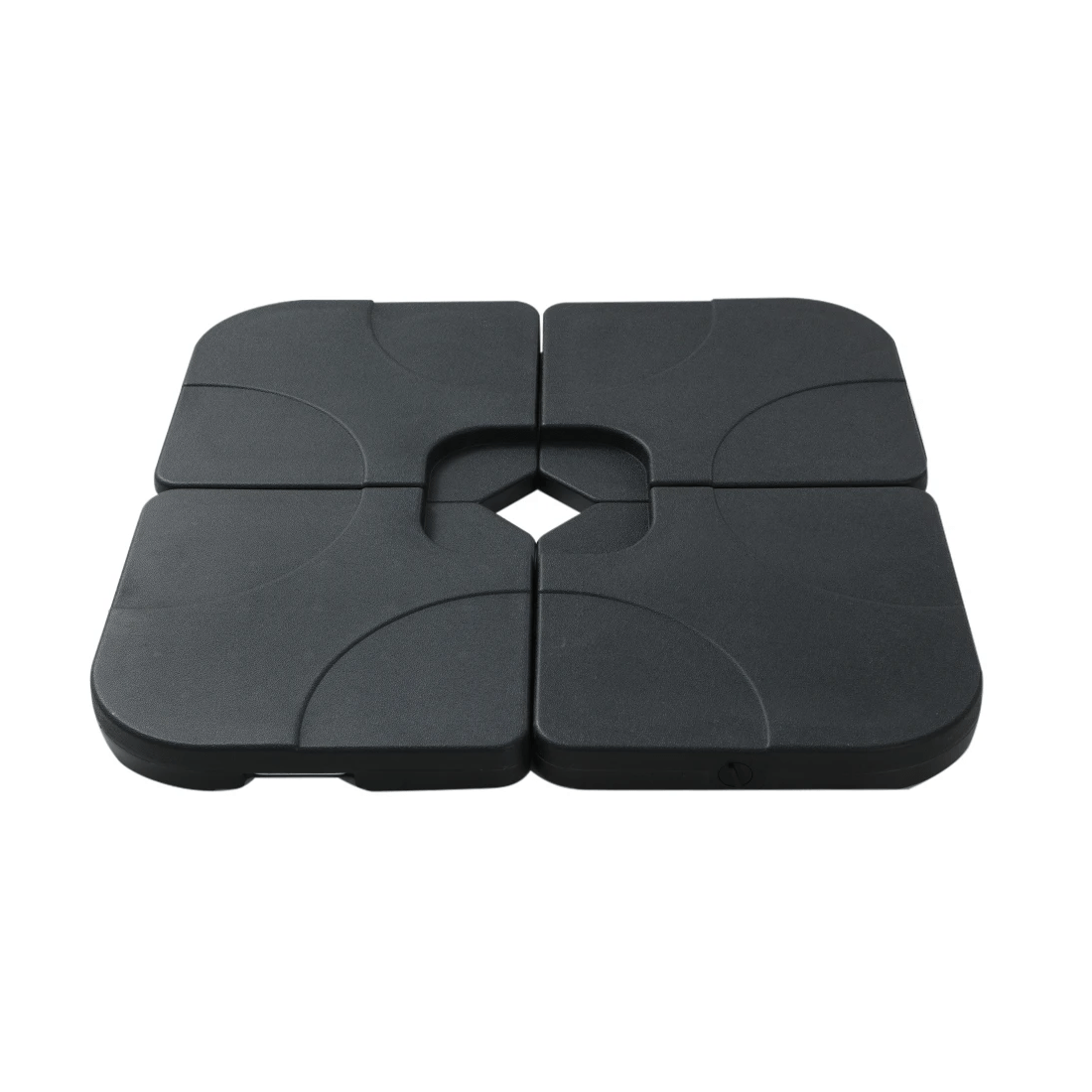 1 Instahut Outdoor Umbrella Base 50cm 4 Plates Stand Pod Cantilever - Black, 1 of 2