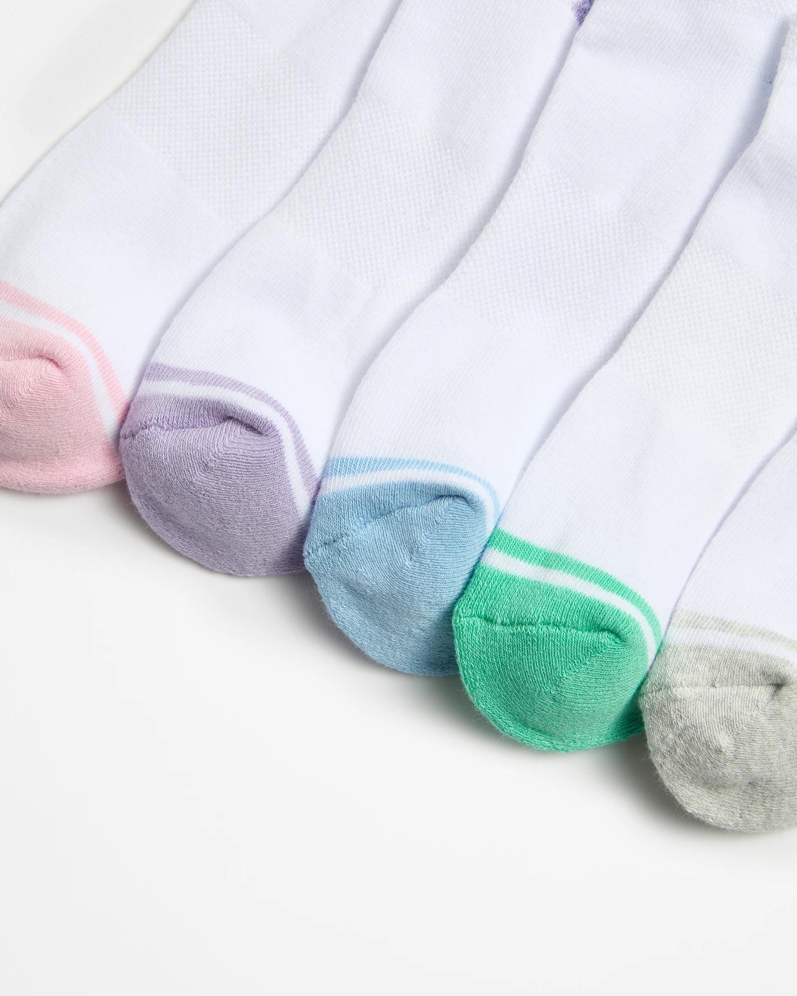 2 Target Active Australian Cotton Blend 5 Pack No Show Socks WHITE, 2 of 3