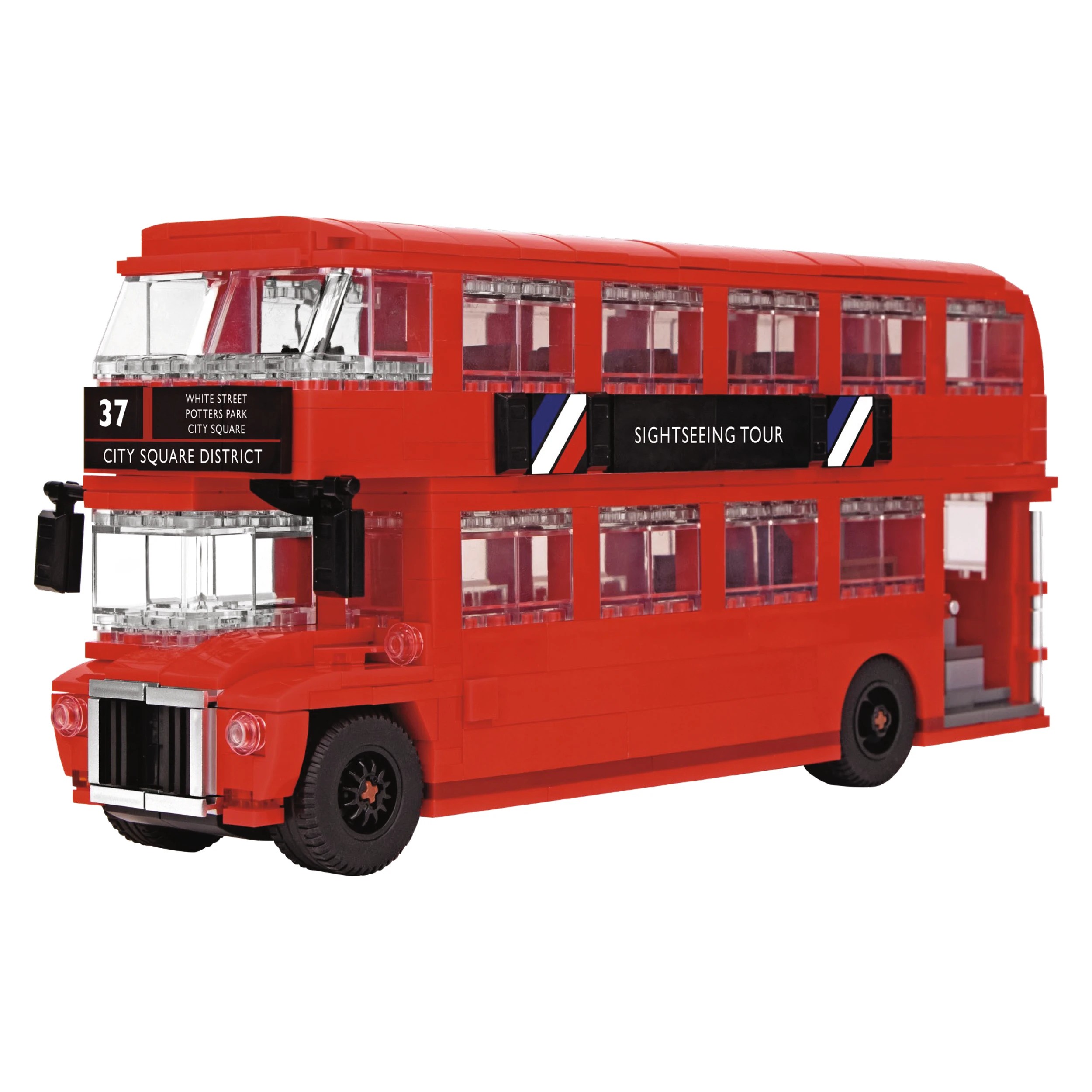 2 751 Piece Mini Blocks Vehicle Series: Double Decker Bus, 2 of 4