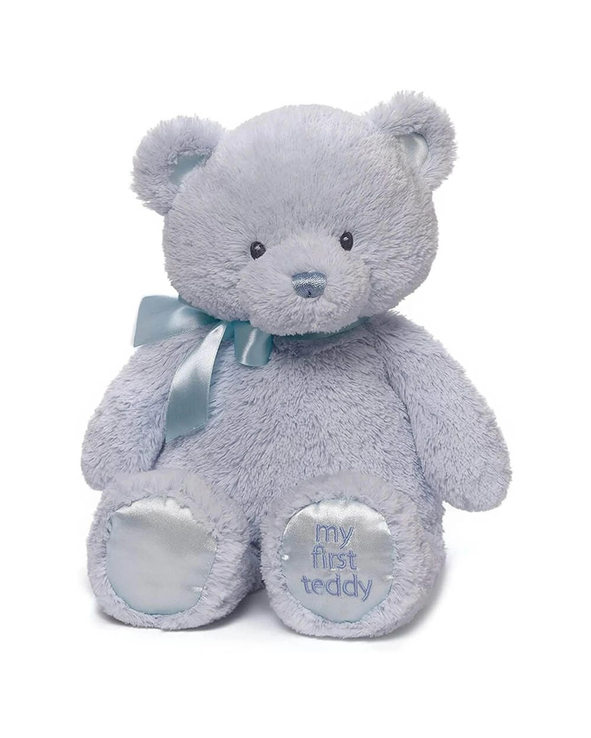 1 Gund My First Teddy Bear Blue Large 38cm Plush - Blue, 1 of 4