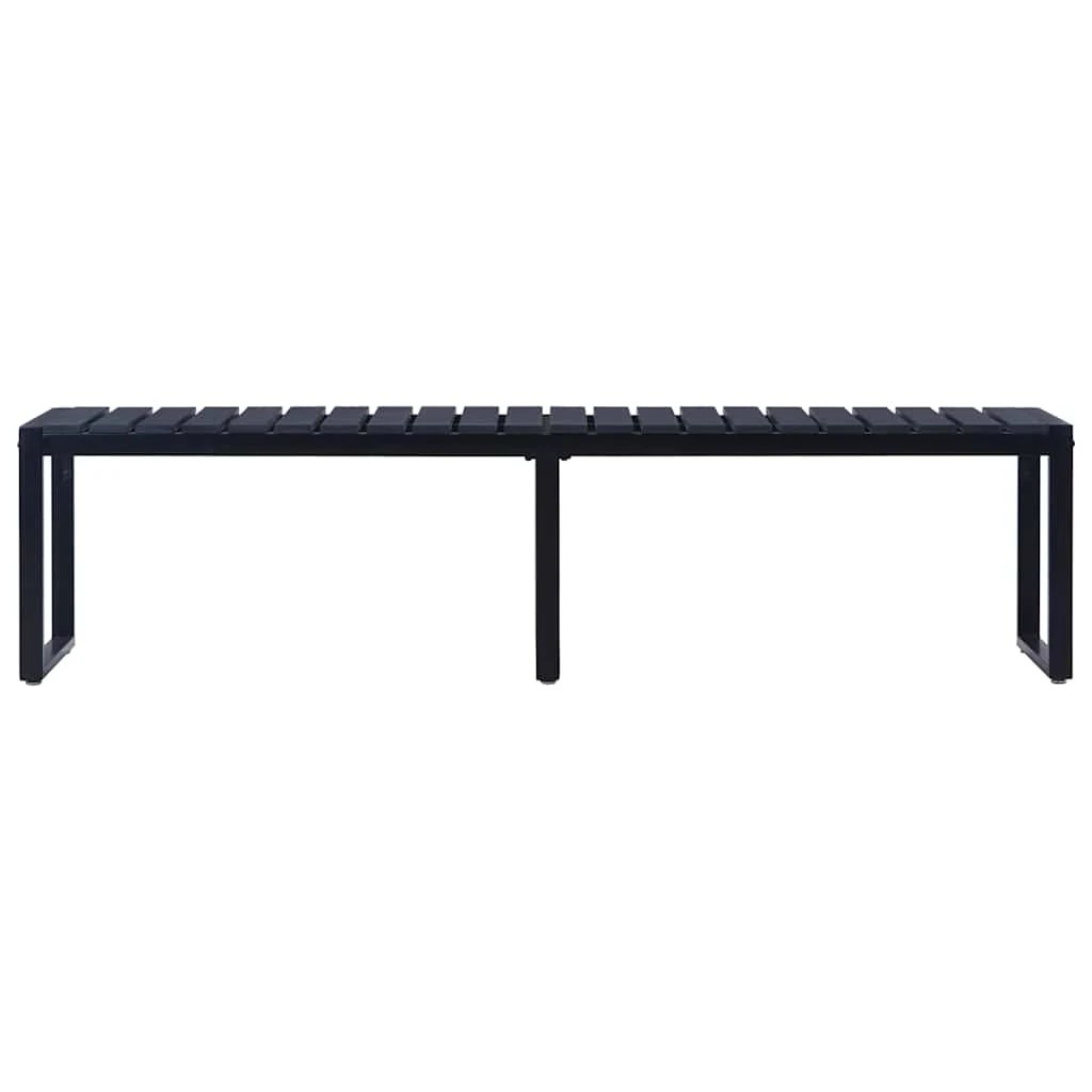 2 Vidaxl Garden Bench, Garden Benches - Black, 2 of 5