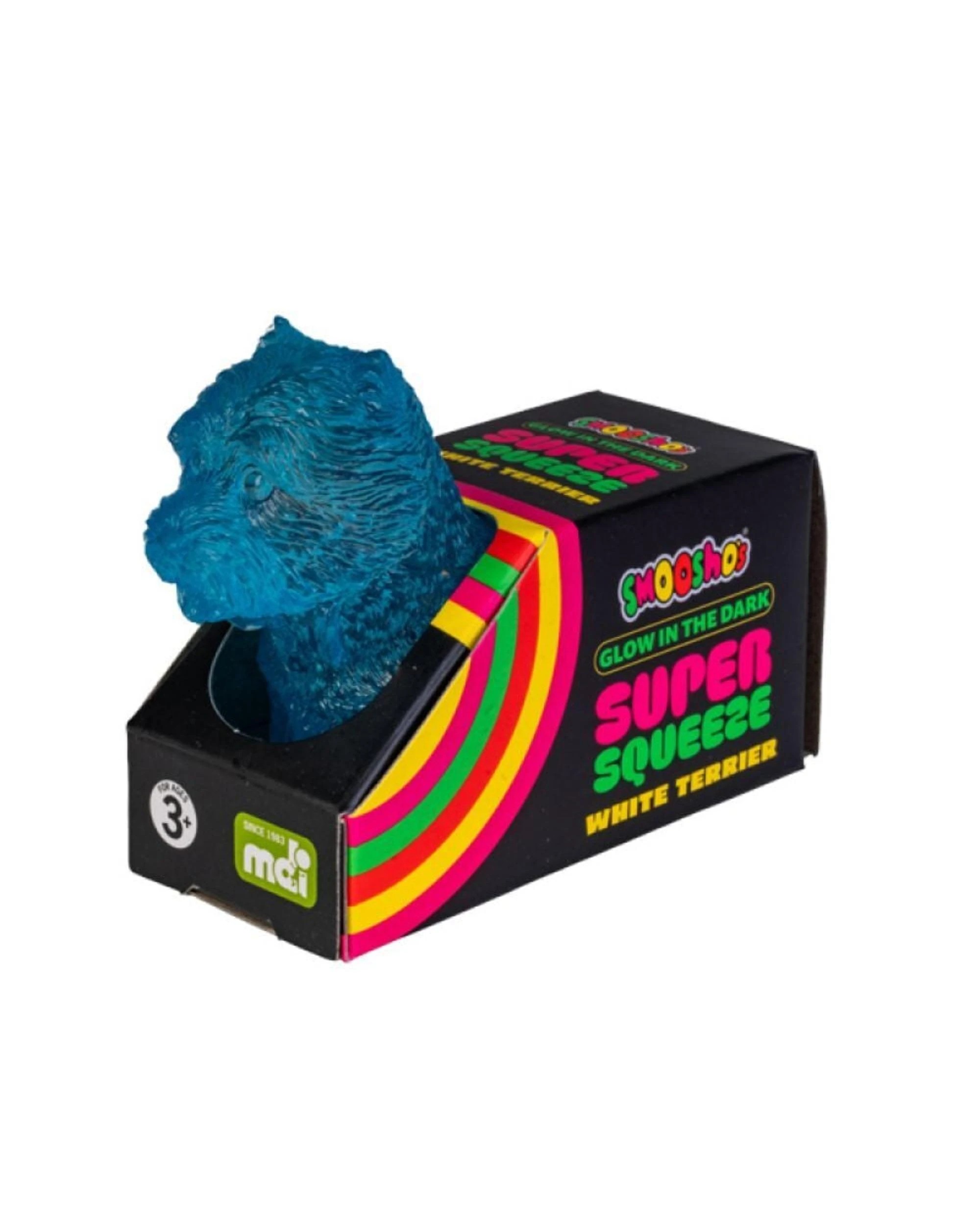 3 Smooshos Super Squeeze Glow in the Dark White Terrier Assorted, 3 of 3
