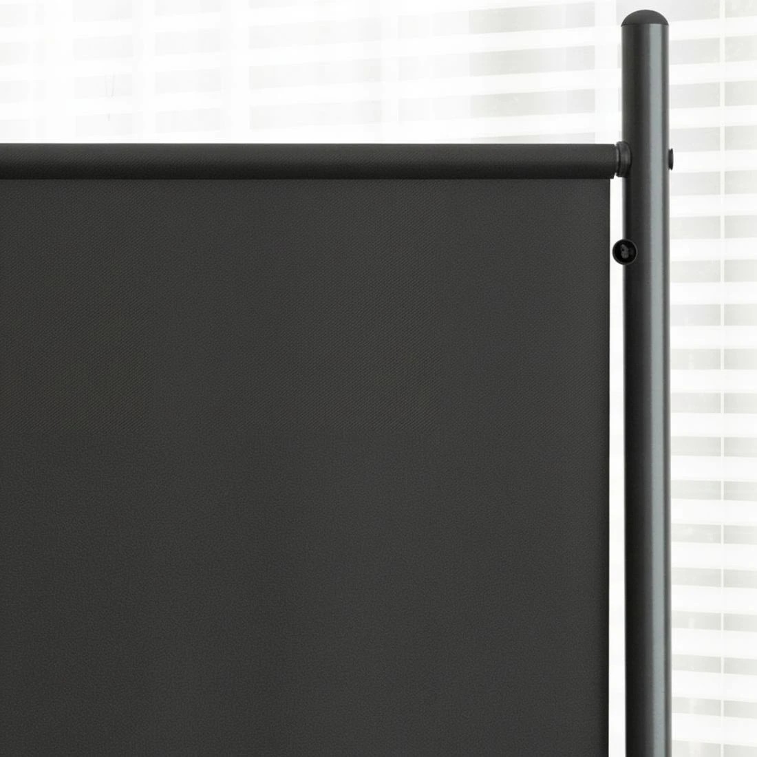 6 Artiss 6 Panel Room Divider Screen 323cm Wheel Fabric - Black, 6 of 7