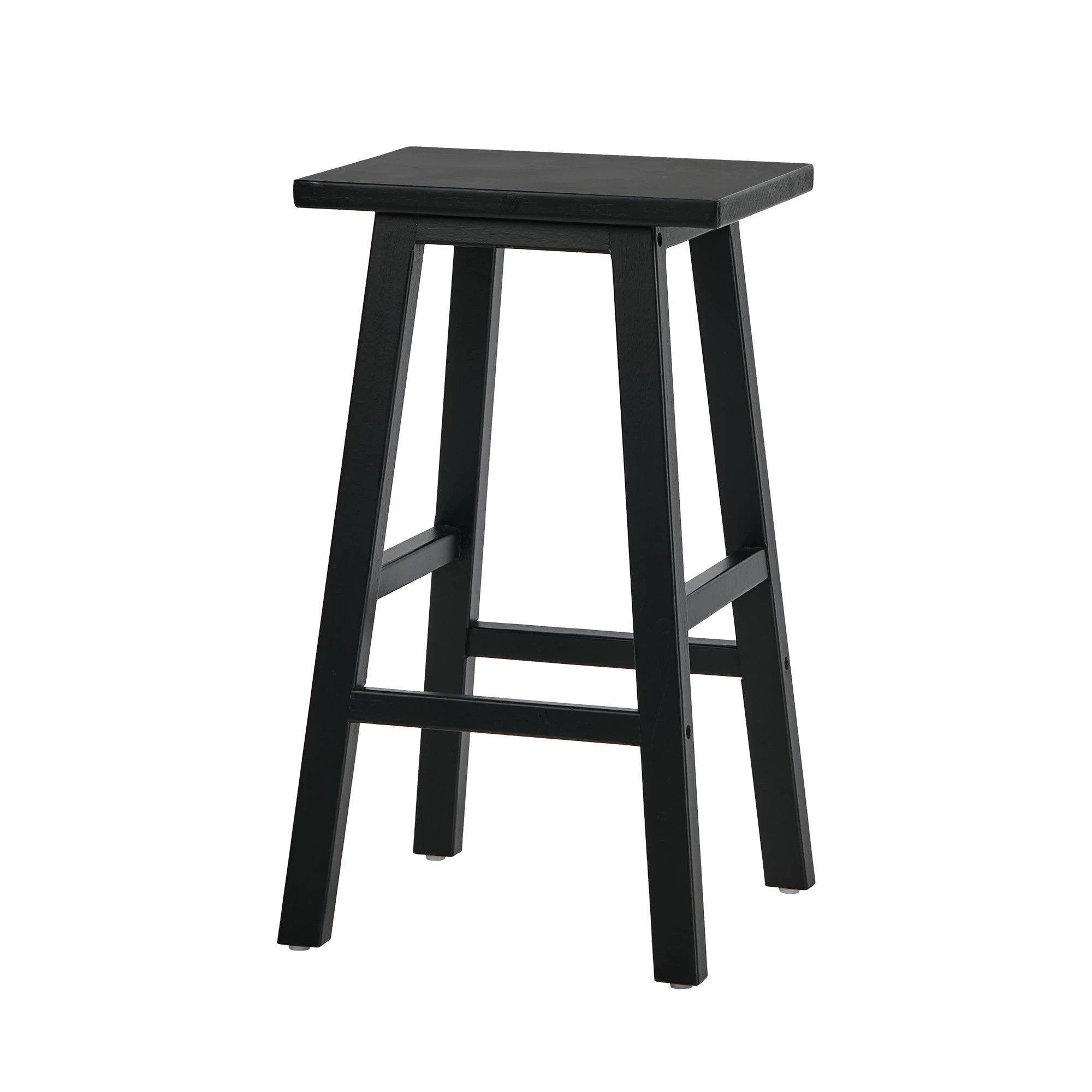 7 Oikiture 4x Bar Stool Kitchen Counter Dining Chair Split-Level Footrest - Black, 7 of 8