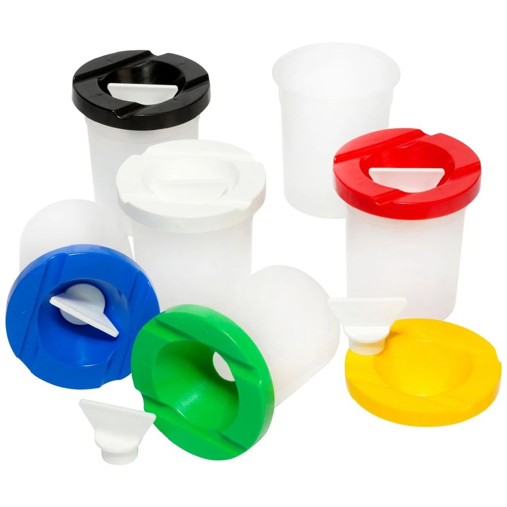 1 Educational Colours Safety Paint Pots 6 Pack, 1 of 1