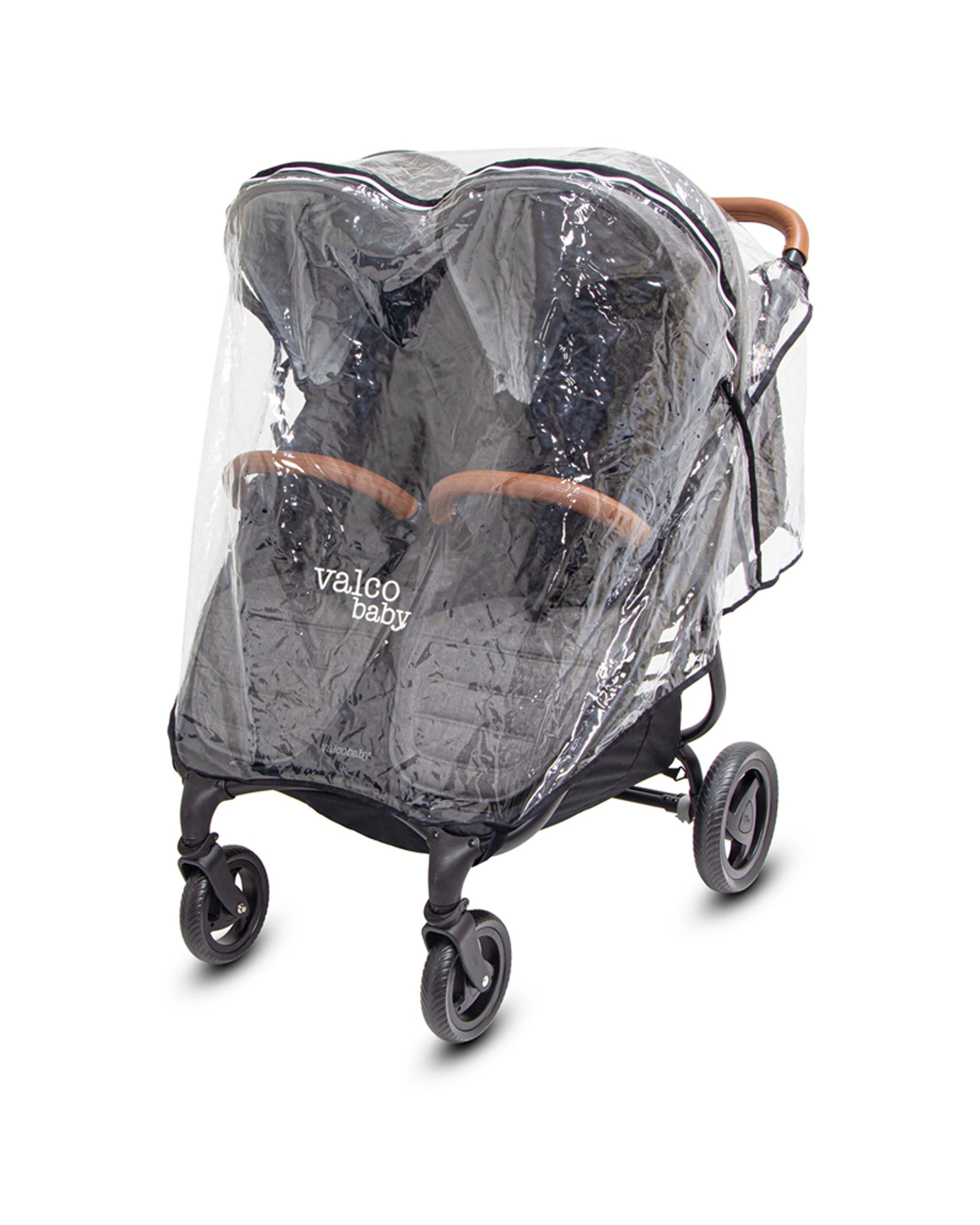 2 ValcoBaby Wind Rain Cover PVC For Stroller Pram Snap Trend Ultra Duo Models - Clear, 2 of 8