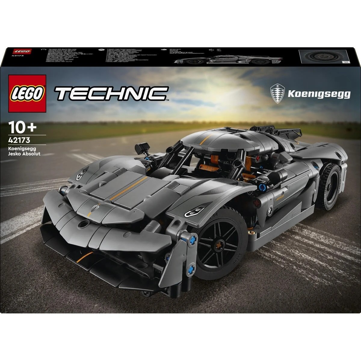 1 LEGO Technic Koenigsegg Jesko Absolut Grey Hypercar 42173, 1 of 10