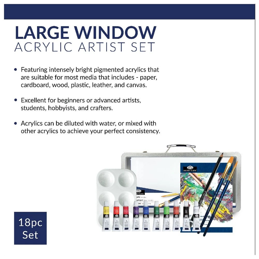 8 Royal & Langnickel Large Window Artist Tin Acrylic Set 18pc, 8 of 9