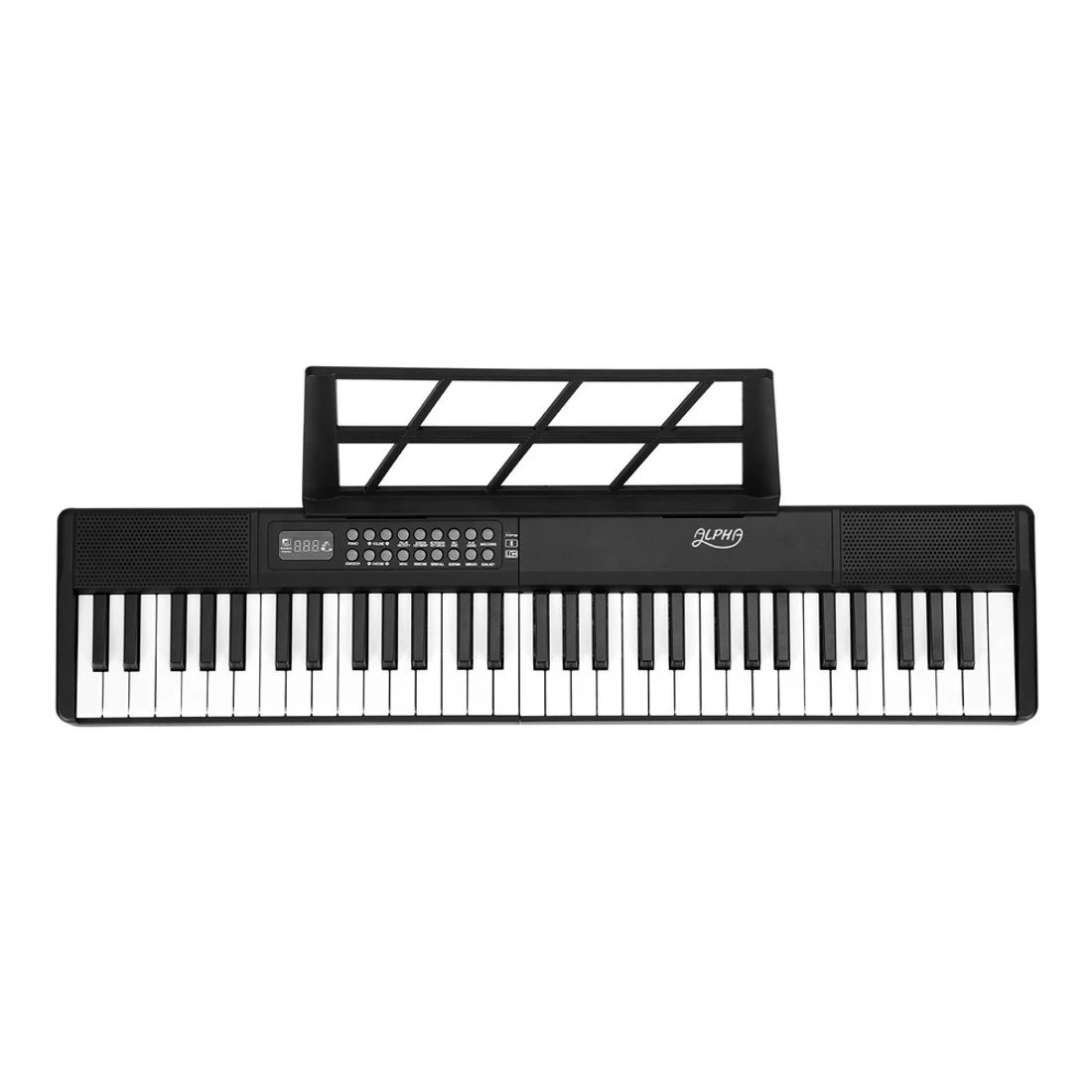 2 Alpha 61 Keys Foldable Electronic Piano Keyboard Digital Electric w/ Carry Bag - Black, 2 of 5