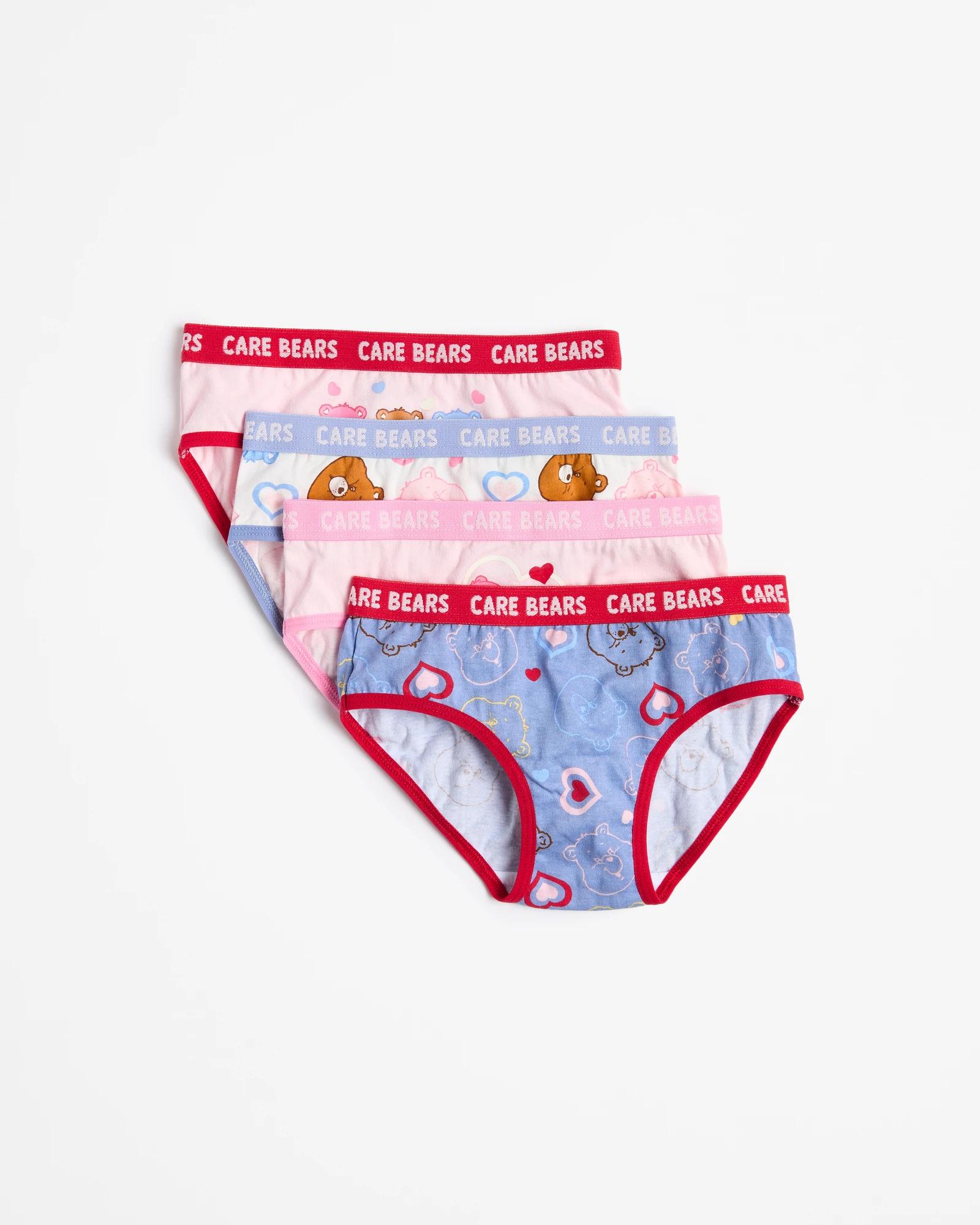 1 Care Bears Younger Girls Briefs 4 Pack MULTI, 1 of 2