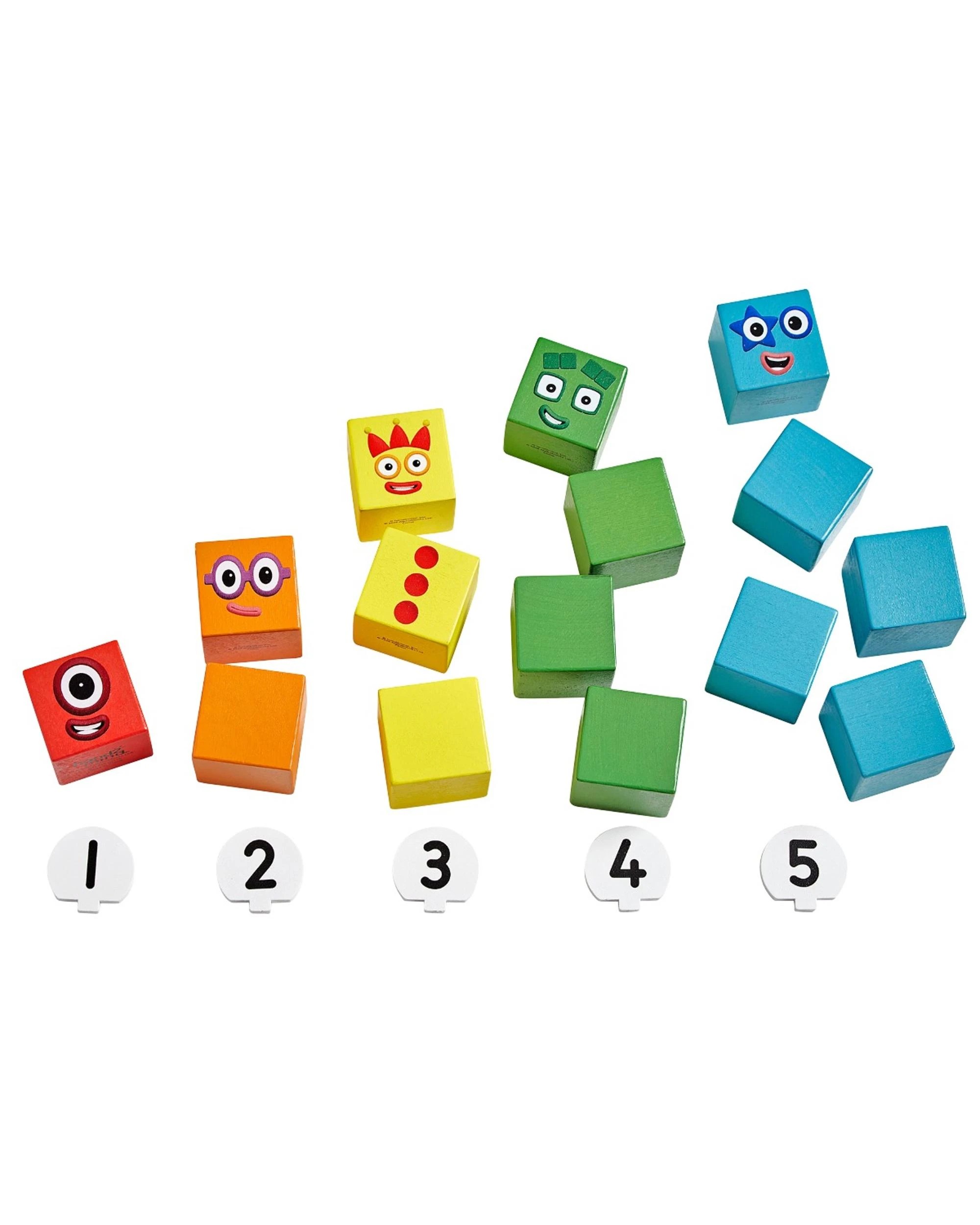 3 Numberblocks One to Five Wooden Blocks Set, 3 of 6