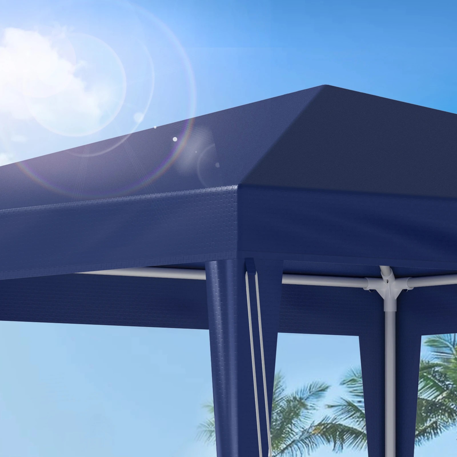 5 Alfordson Gazebo 3x3m Outdoor Wedding Camping Marquee Canopy Portable - Blue, 5 of 7